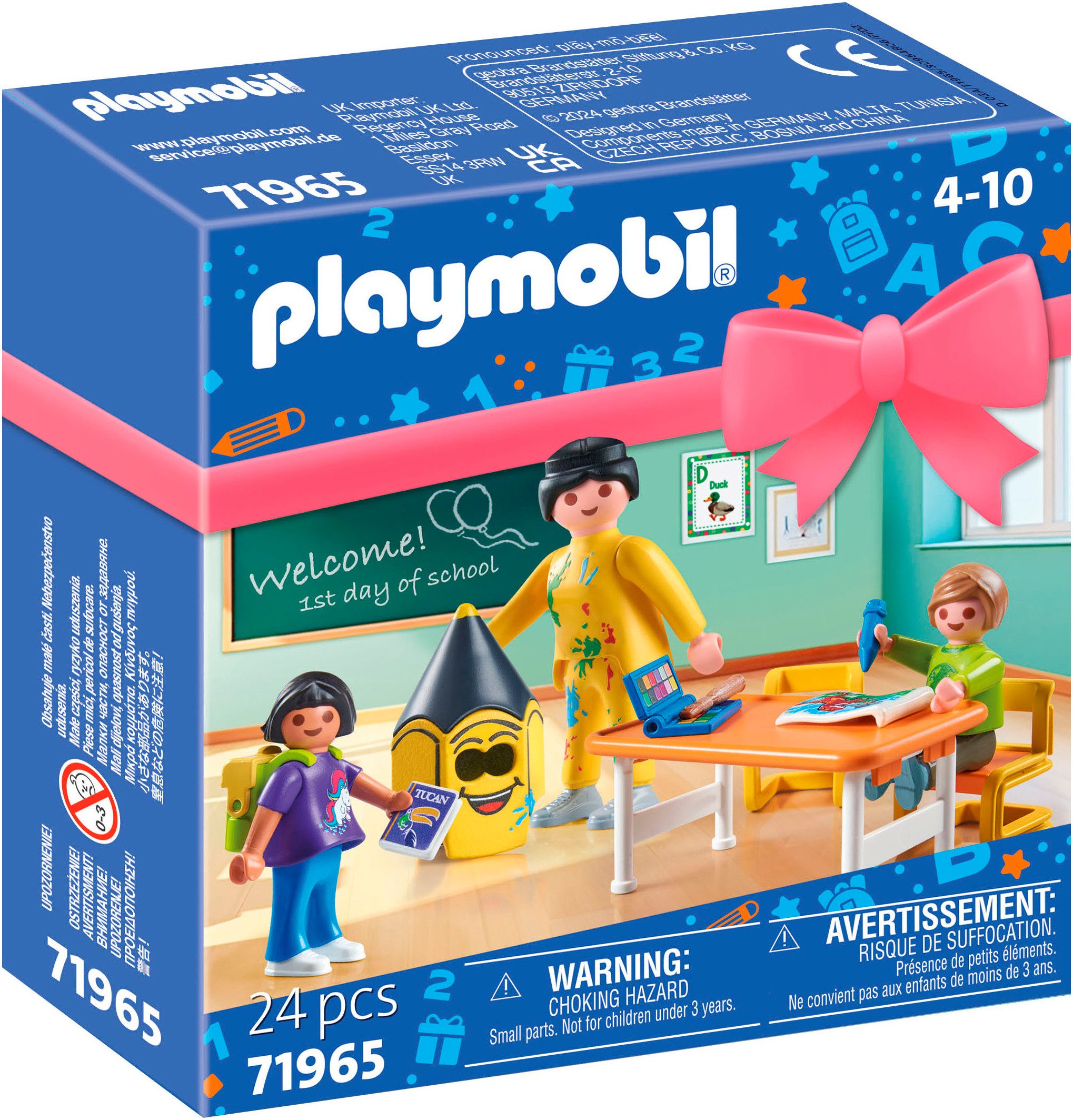 Playmobil® Constructie-speelset Erster Schultag (71965), Playmobil Gift Set (24-delig)