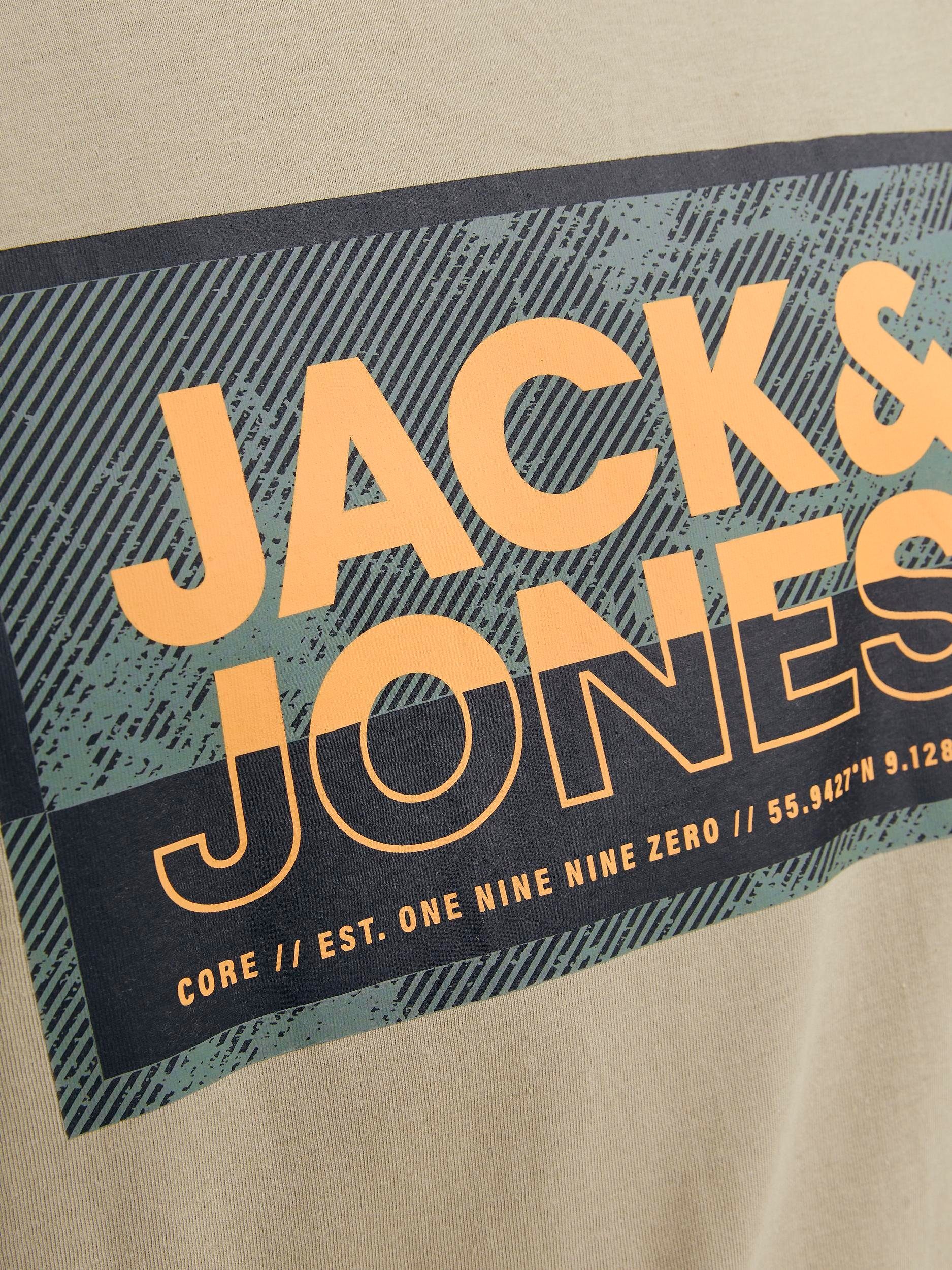 Jack & Jones Shirt met korte mouwen JCOLOGAN TEE SS CREW NECK SS24 LN