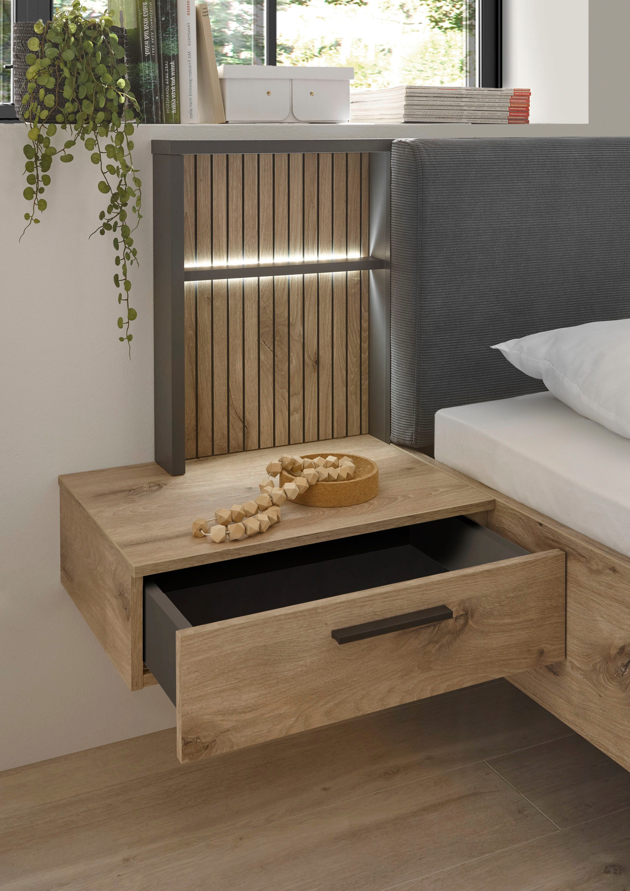 Schlafkontor Ledikant Daria bed met gestoffeerde hoofdeinde