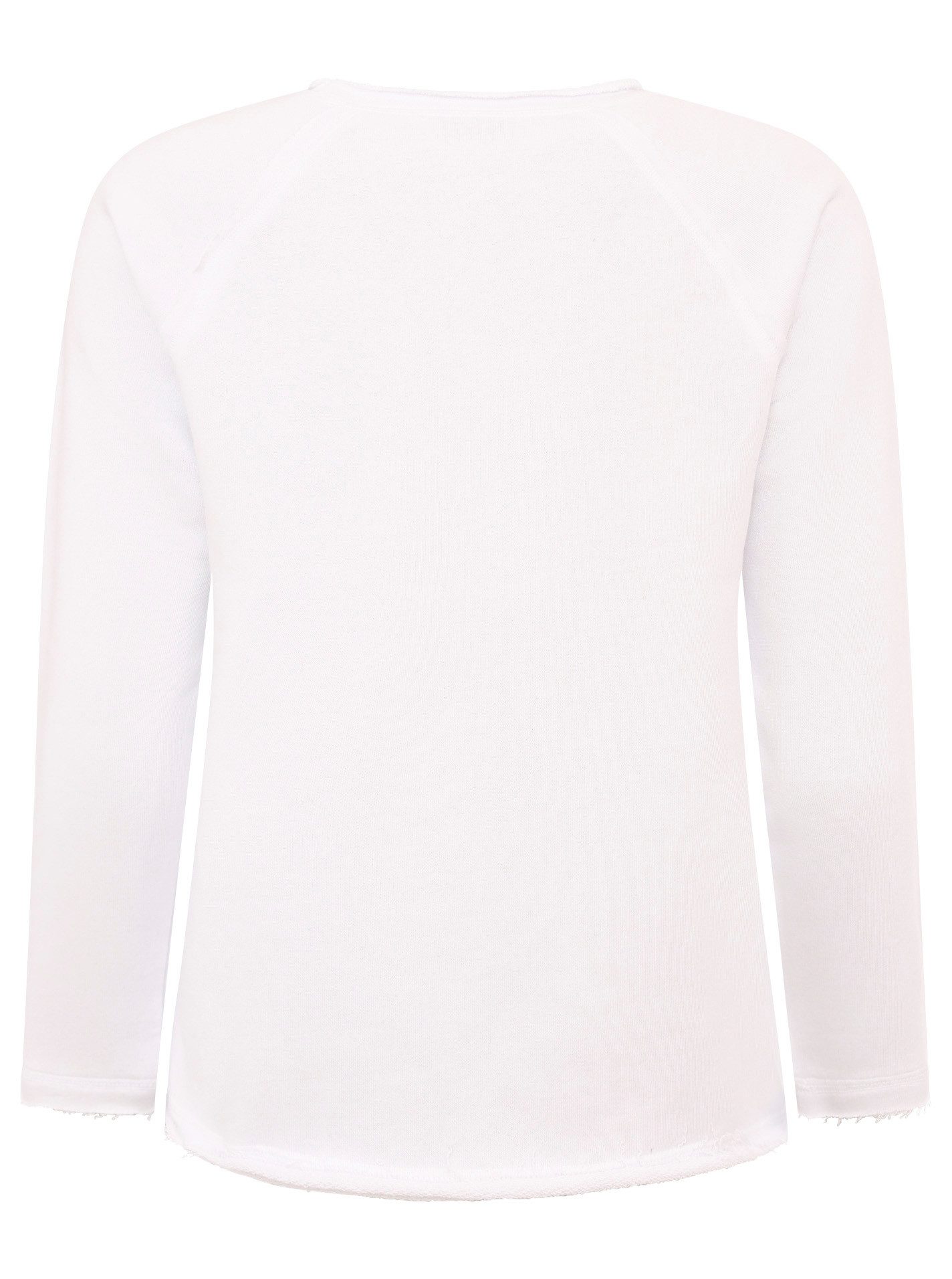 Zwillingsherz Sweatshirt Strandgeluk met used-look randen