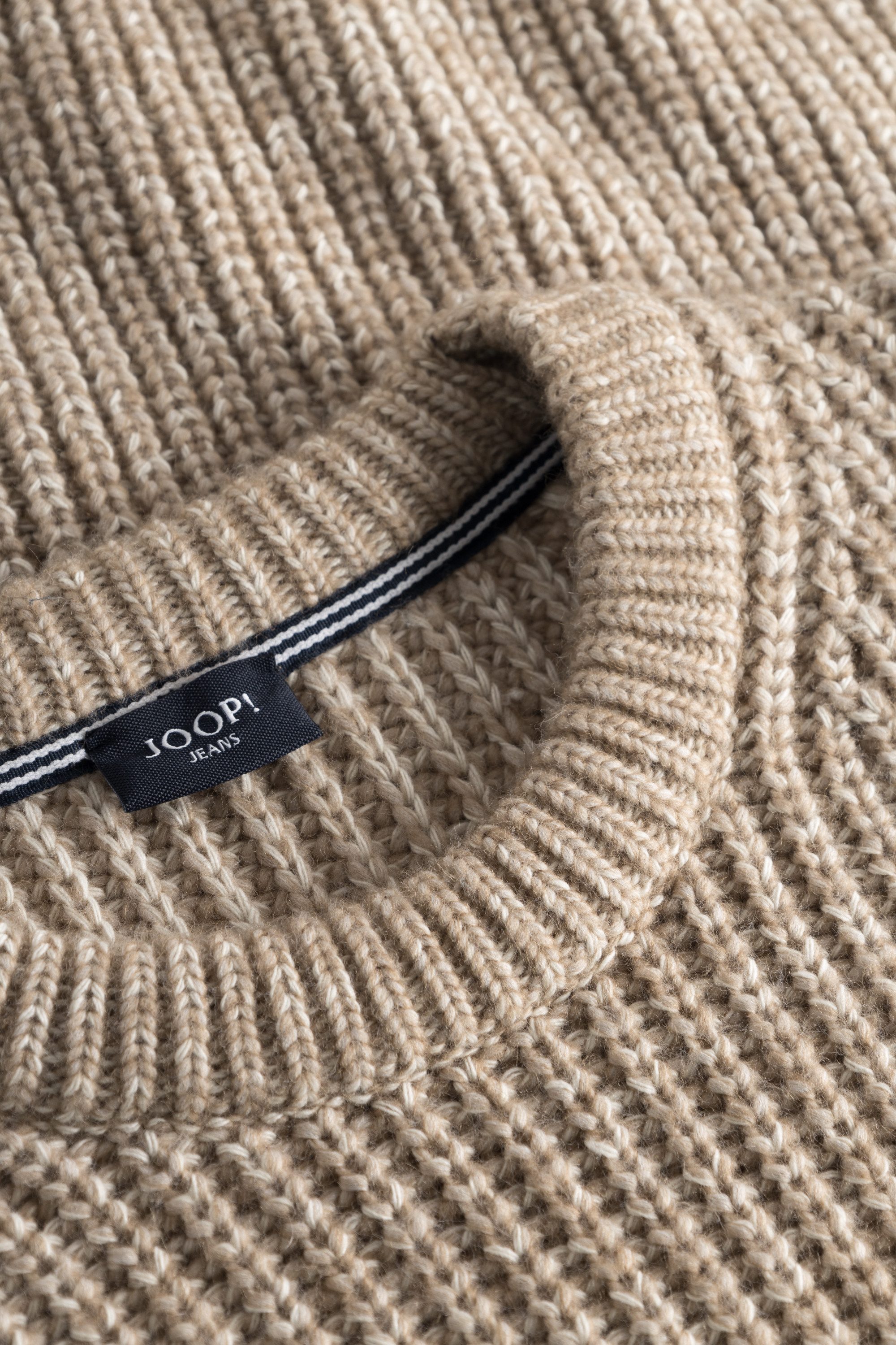 Joop Jeans Trui met ronde hals Oro in gemêleerde look