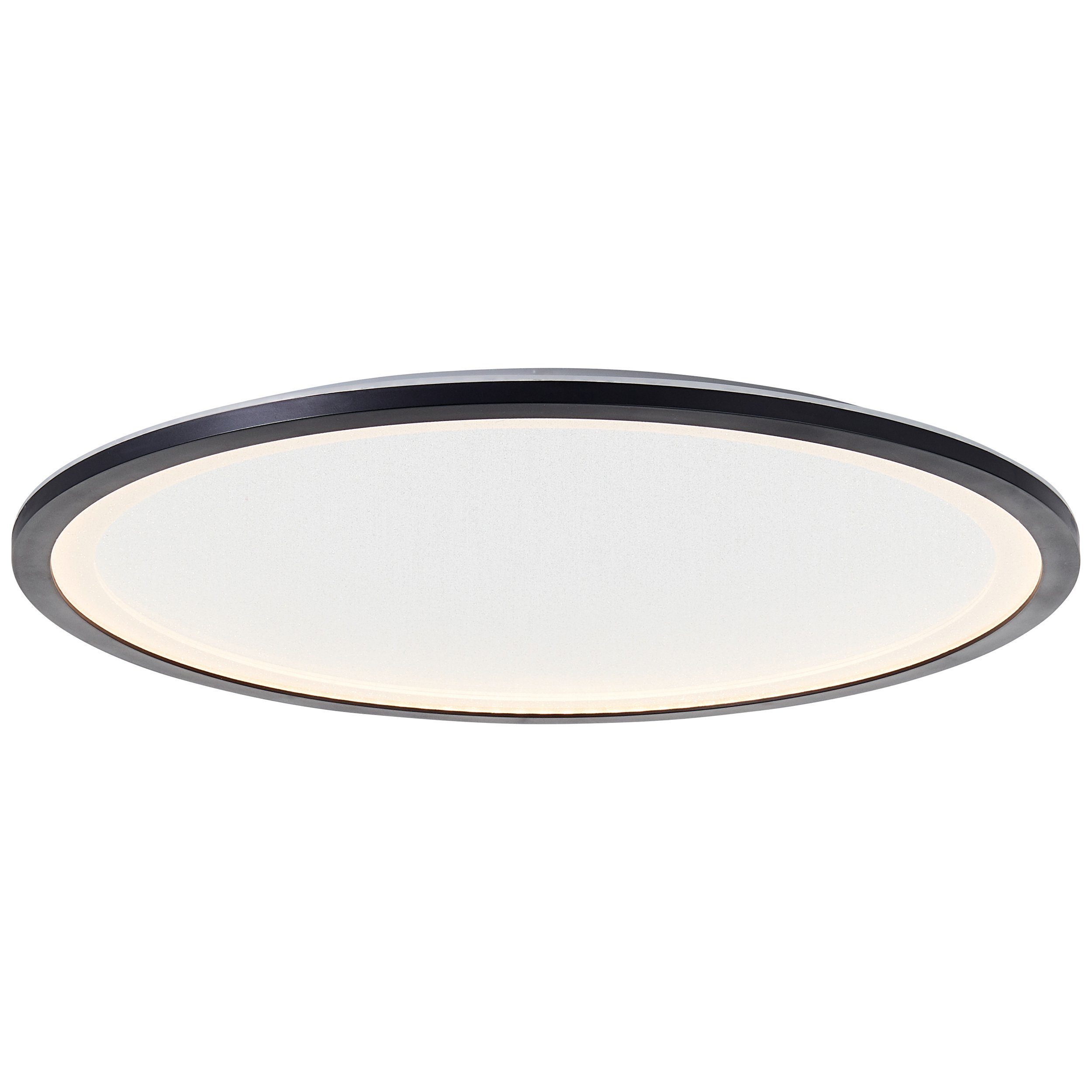 Brilliant Leuchten Led-plafondlamp Mosako LED paneel, D 50 cm, digitaal RGB-backlight, 4200 lm, dimbaar, CCT (1 stuk)