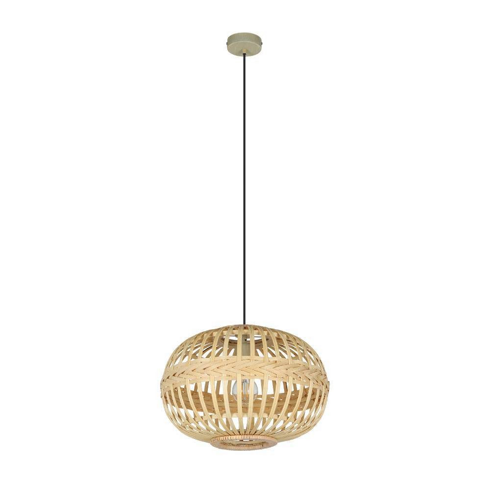 EGLO Hanglamp AMSFIELD Boho hanglamp eettafel, eetkamerlamp, hanglamp, E27, Ø 38 cm