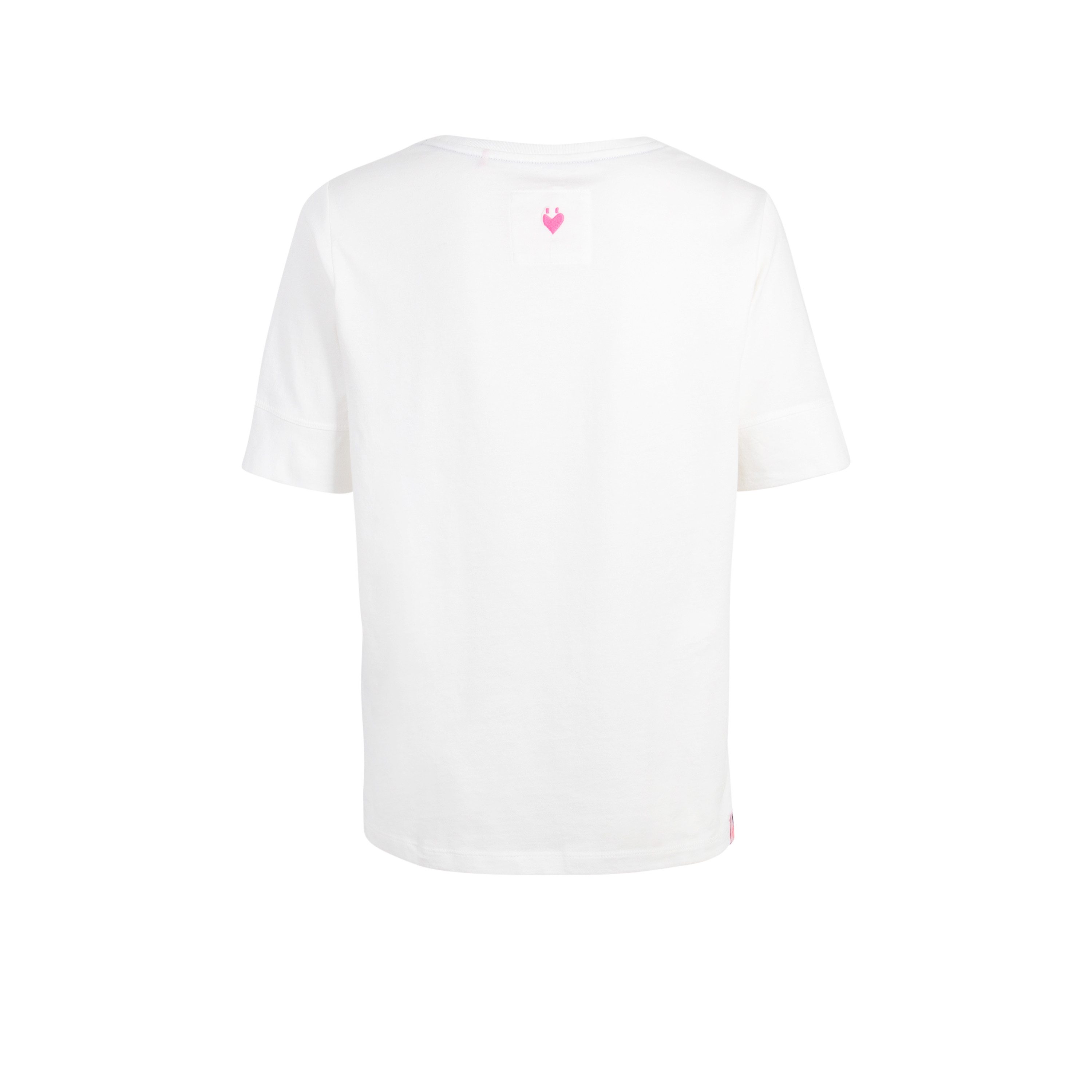 Lieblingsstück Shirt met ronde hals DianeL met borduursels en glinsterende studs