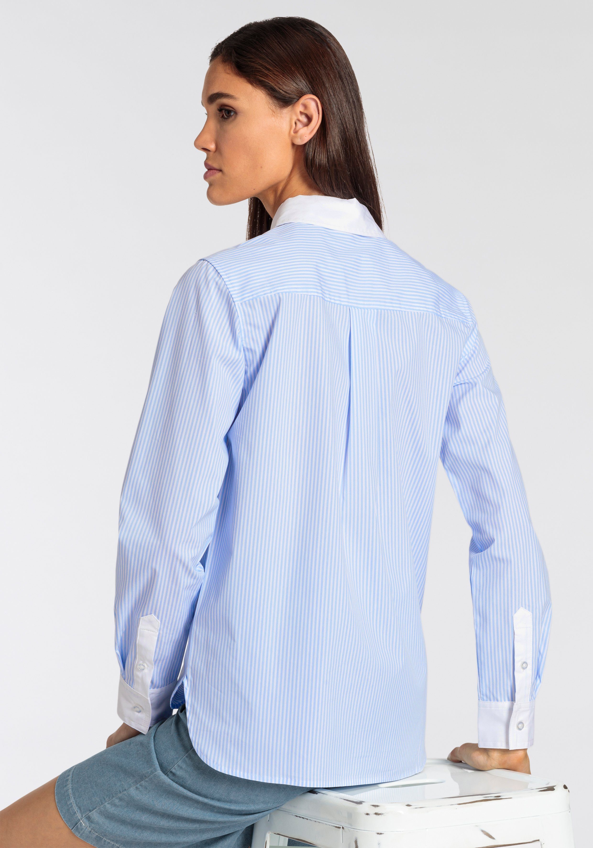 DELMAO Overhemdblouse met klassieke details