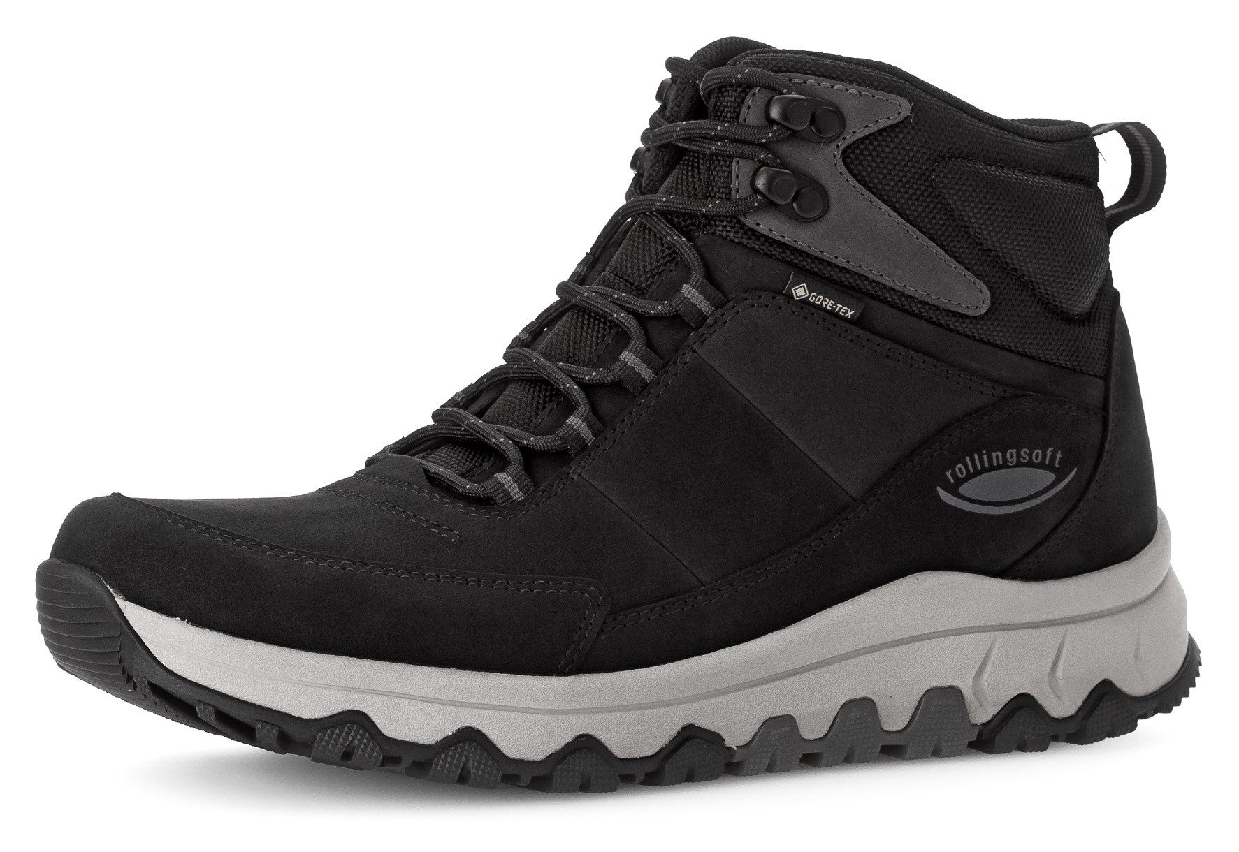 Gabor Rollingsoft Veterschoenen high-top sneaker comfort schoen freizeitschoen breedte g 1 2 (=breed)