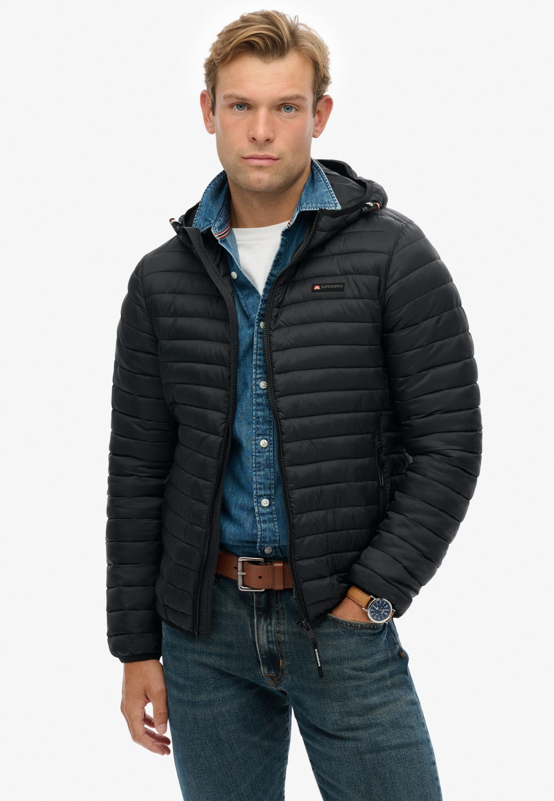 Superdry Gewatteerde jas HOODED FUJI LITE JACKET