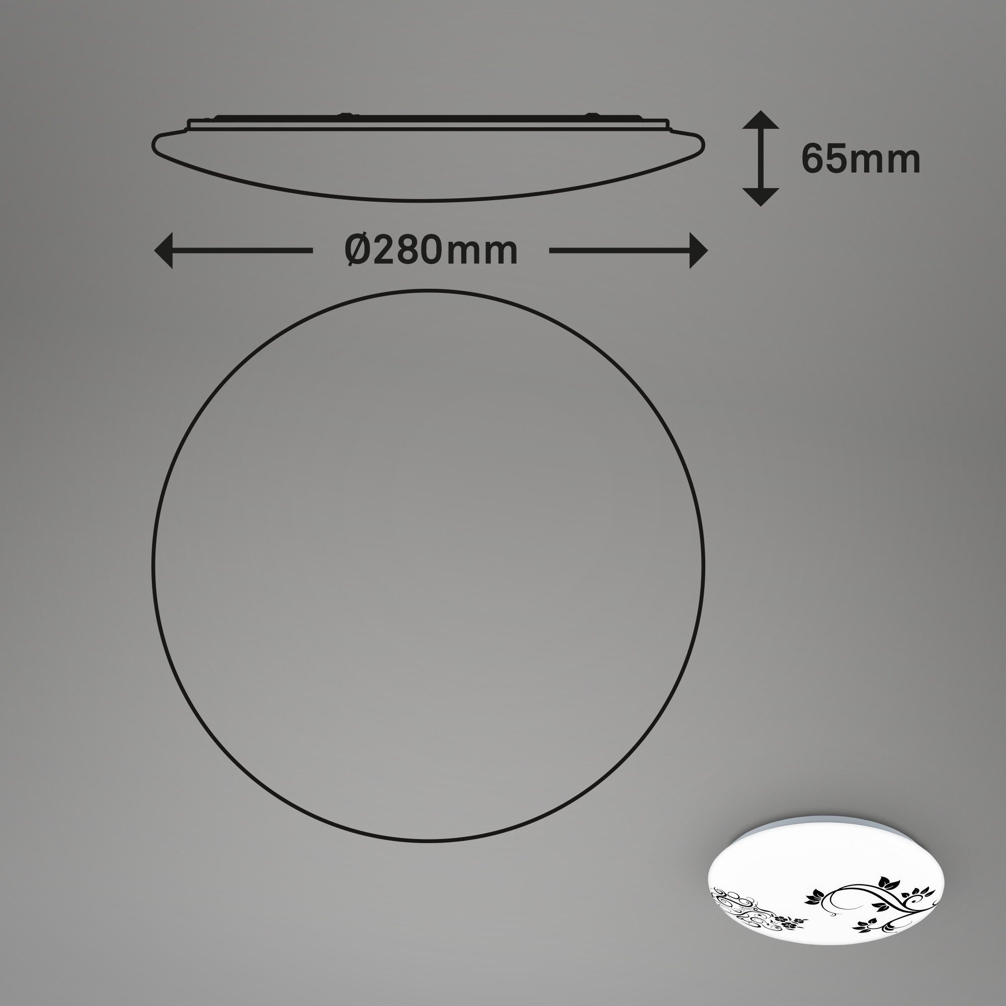 Briloner Leuchten Plafondlamp KORA