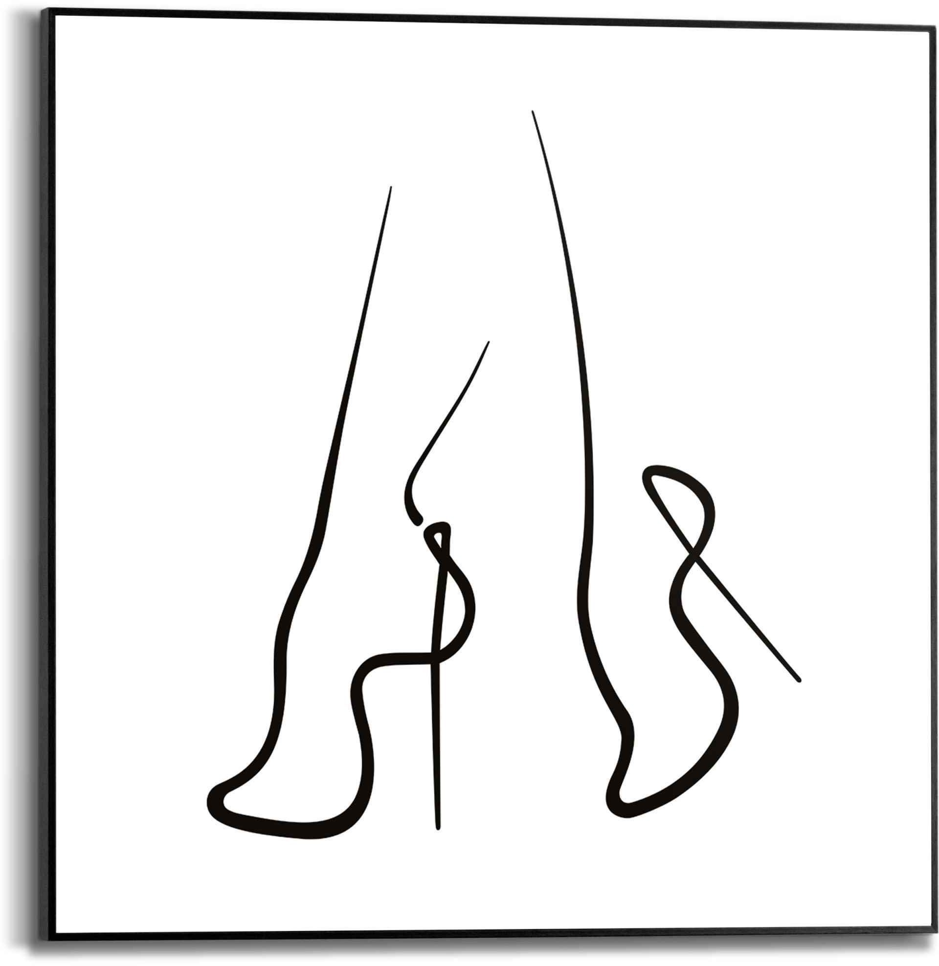 Reinders! Wanddecoratie Ingelijste print highheels abstract - tekening - schoenen - pumps