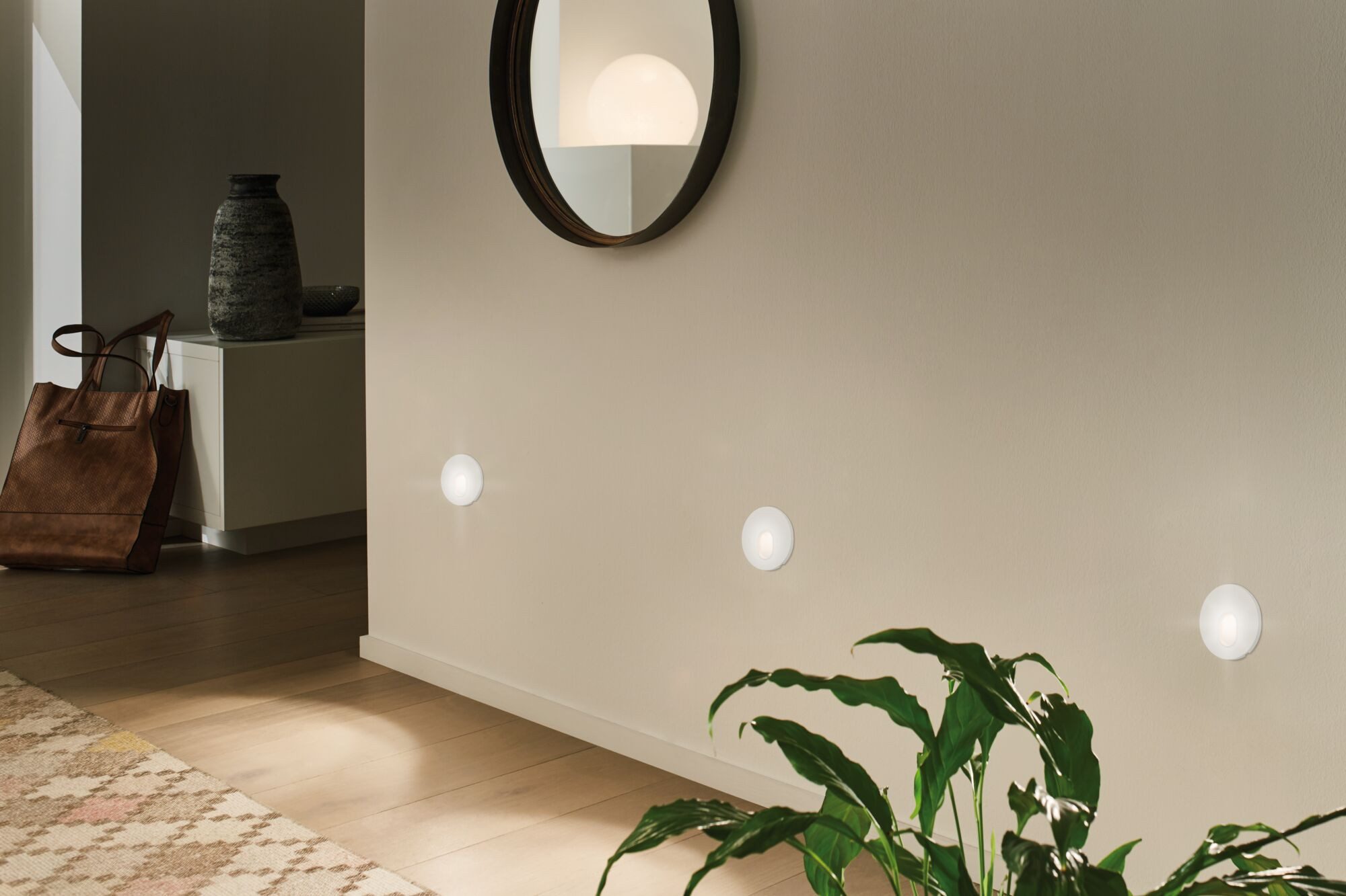 Paulmann Led-wandlamp Inbouwlamp rond Wit 1,7W (1 stuk)