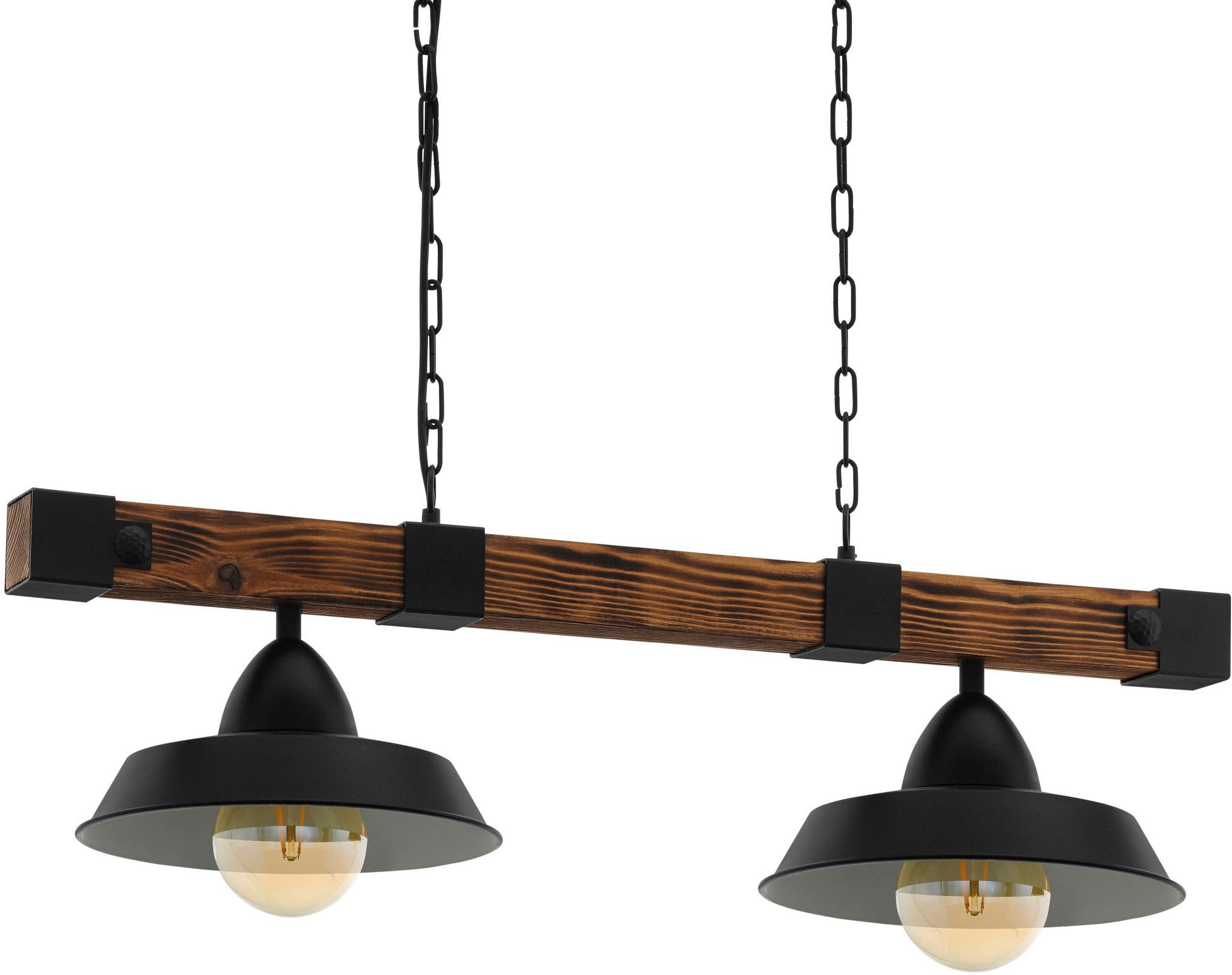 EGLO Hanglamp OLDBURY Vintage Hanglamp, E27, 86 cm, FSC gecertificeerd (1 stuk)
