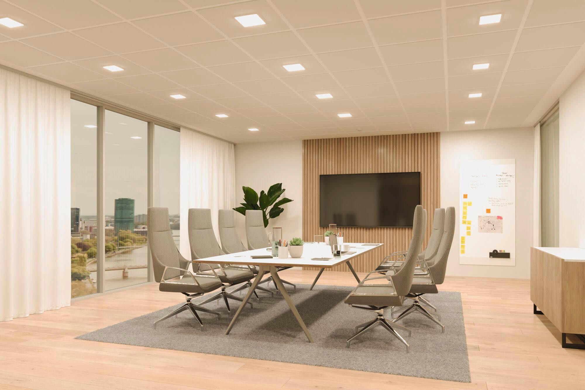 Paulmann Ledinbouwlamp Veluna VariFit Edge IP44 vierkant 160x160mm 1100lm 3000K Wit dimbaar (1 stuk)