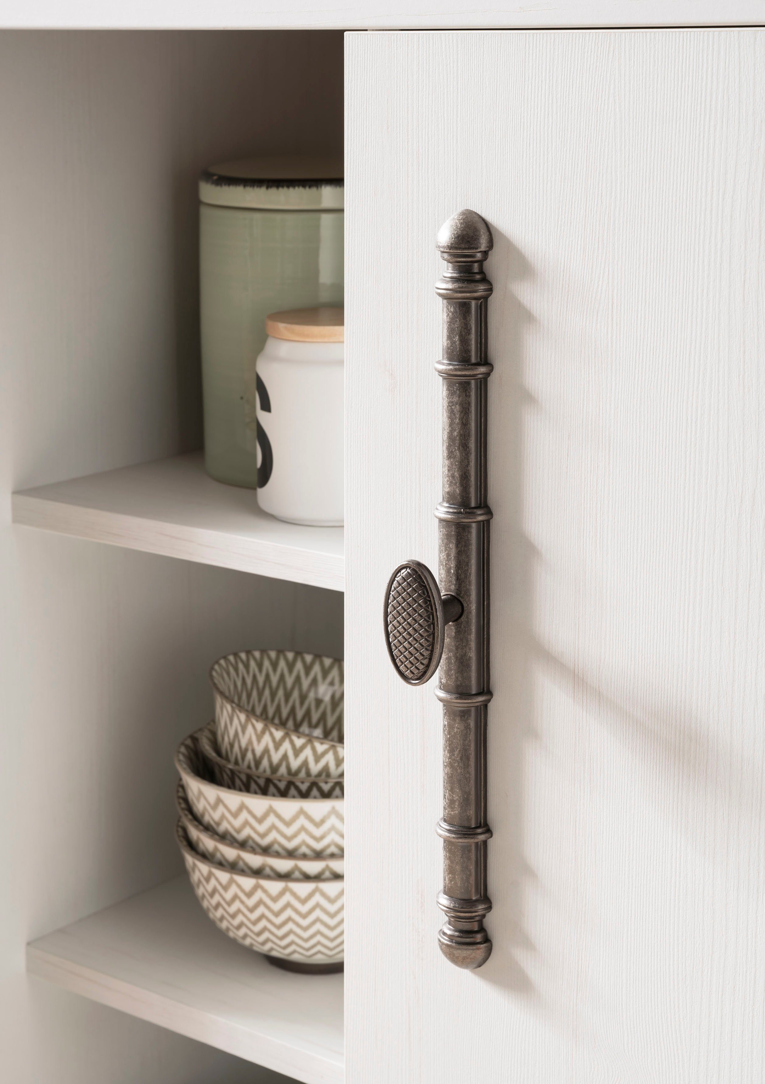 Kochstation Gootsteenkast KS-Westminster in romantische landelijke stijl, breedte 204 cm, exclusief by otto