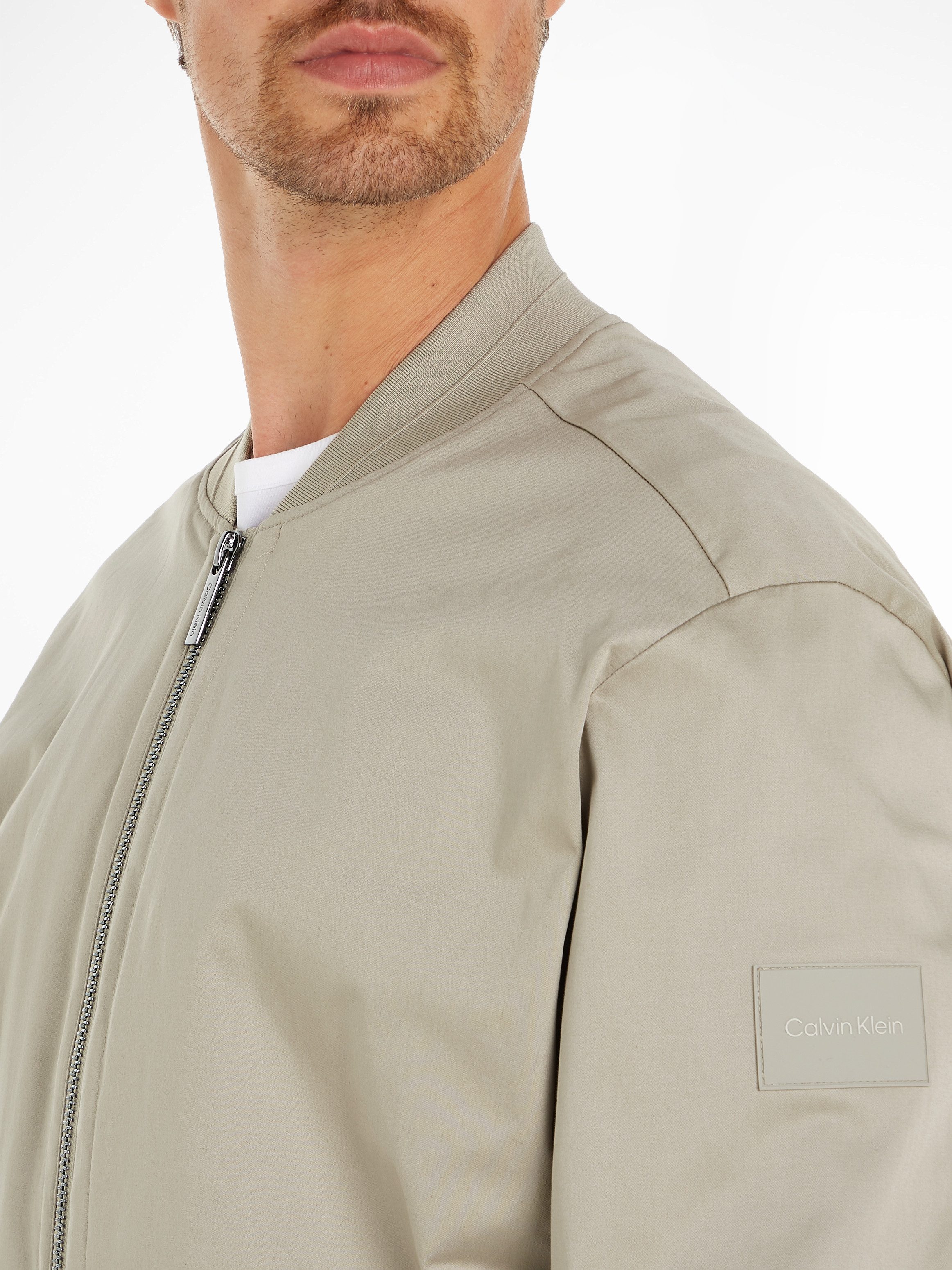 Calvin Klein Jack in collegestijl SATEEN STRETCH HERO BOMBER