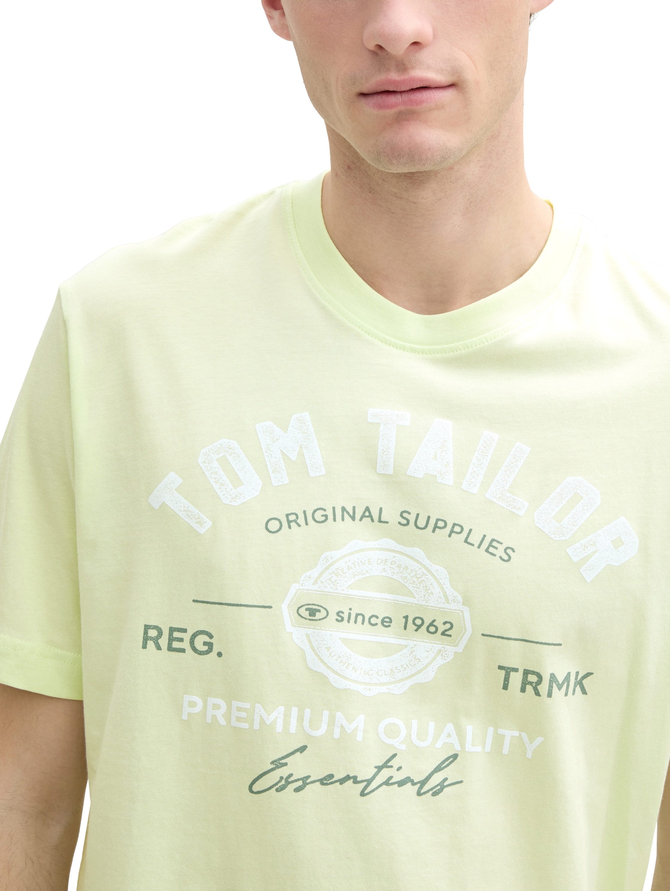 Tom Tailor T-shirt met grote logo-frontprint