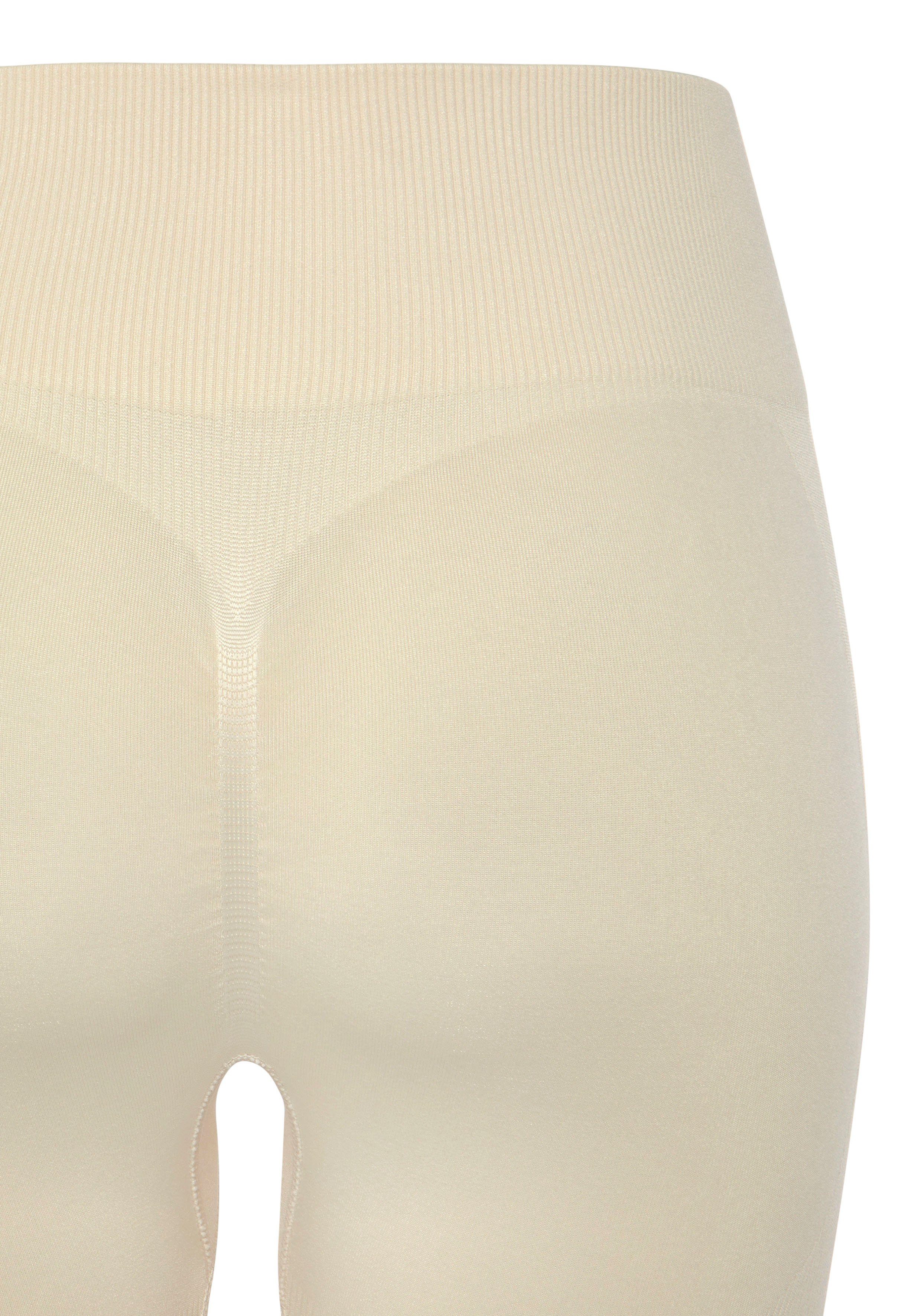 Lascana Naadloze legging Po Push Up met ribstructuur en shaping-effect, sportbroek, sportleggings