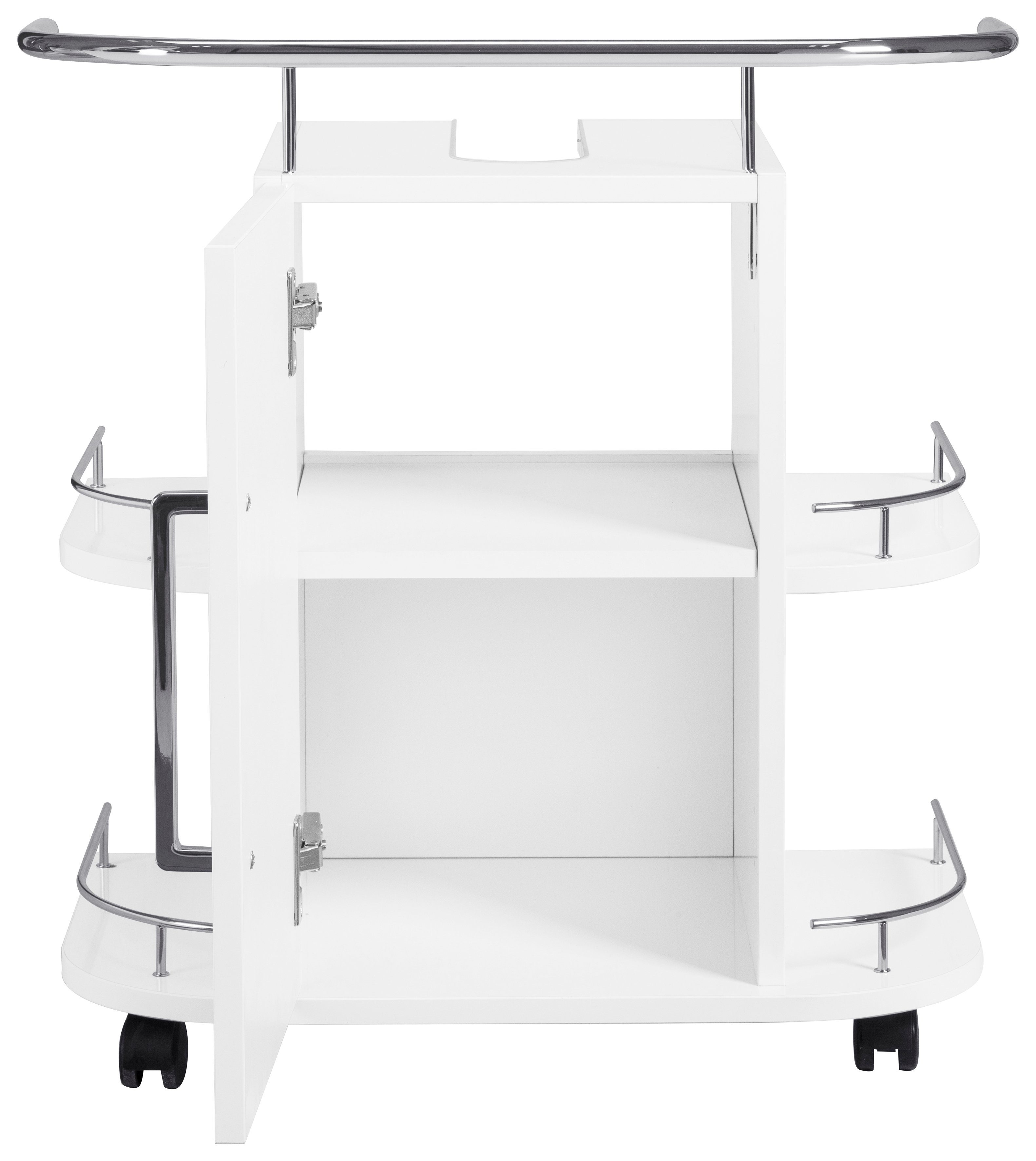OPTIFIT Wastafelonderkast Napoli met soft-closefunctie en wieltjes, breedte 60 cm