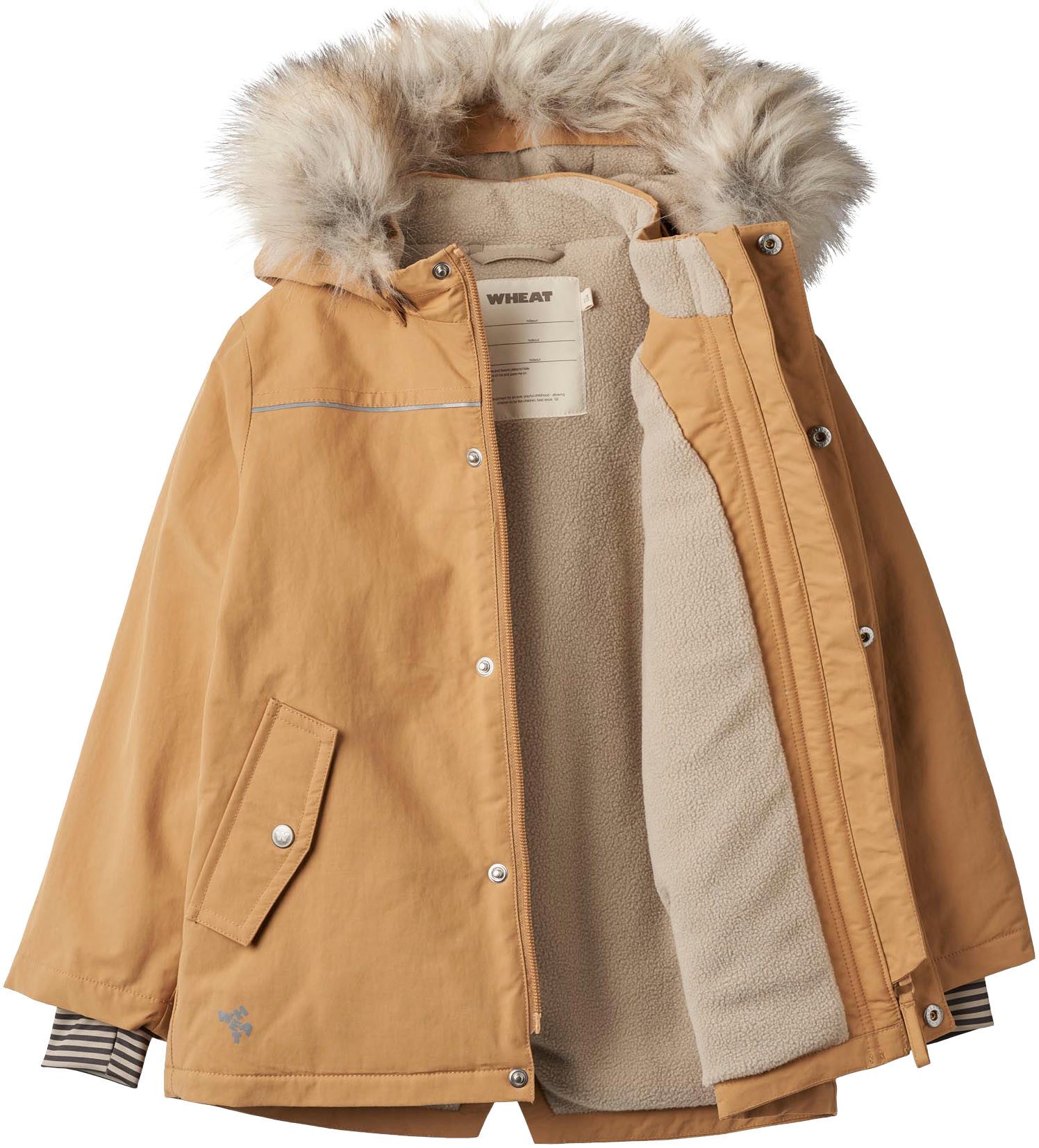 WHEAT Outdoorjack Jacket Kasper Tech waterdicht, ademend en licht gewatteerd