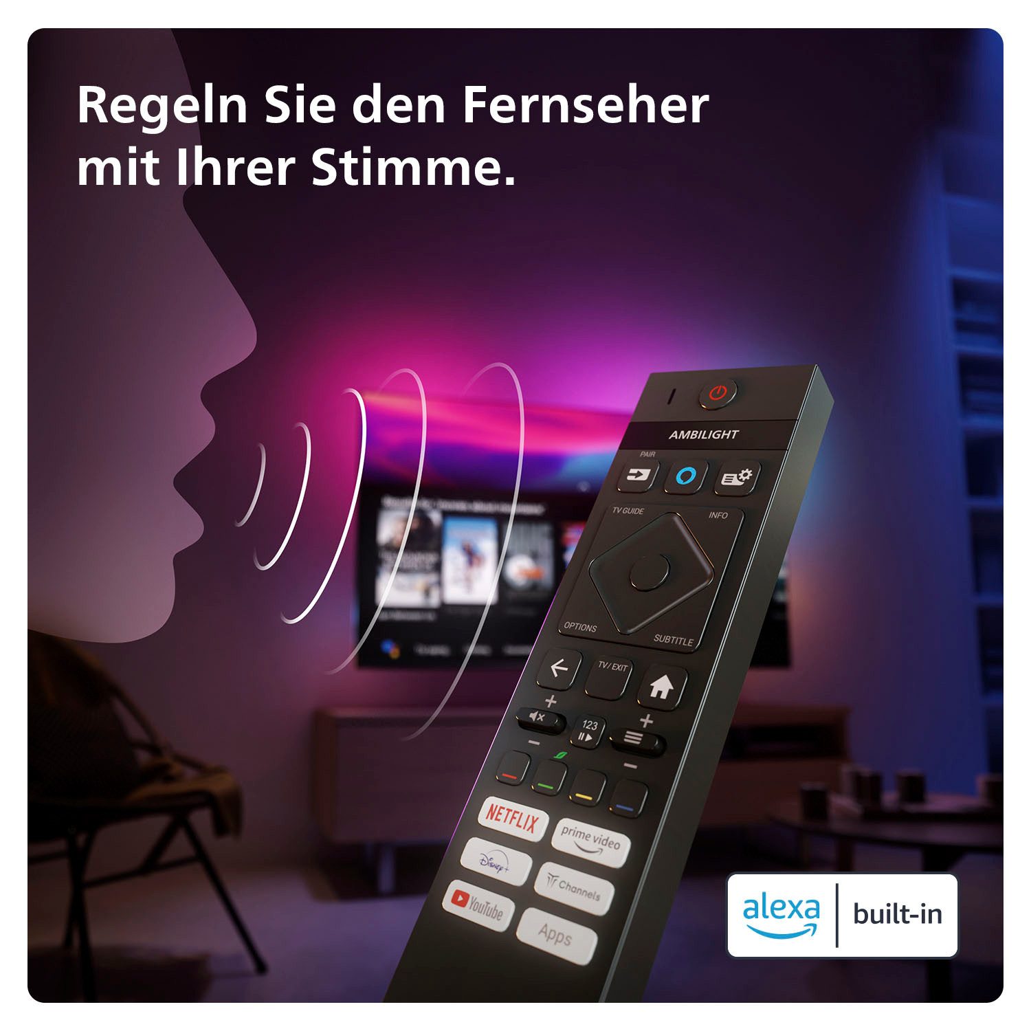 Philips Led-TV, 215 cm / 85", 4K Ultra HD, Smart TV