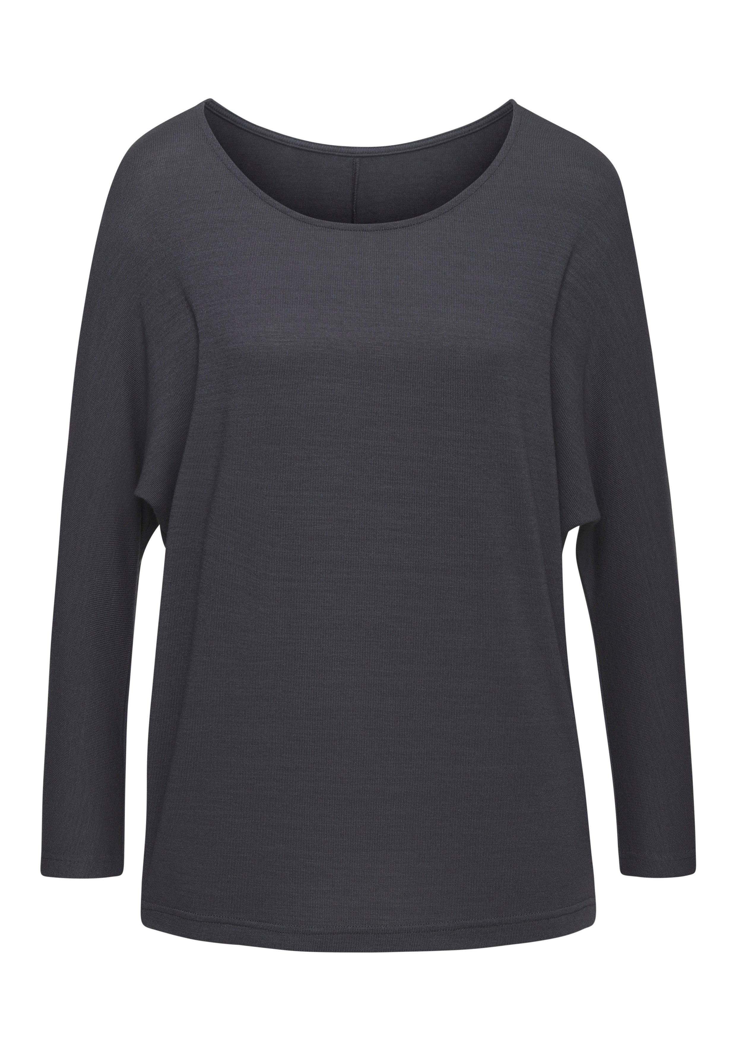 Lascana Shirt met lange mouwen Met vlindermouwen van zacht viscose-fijntricot