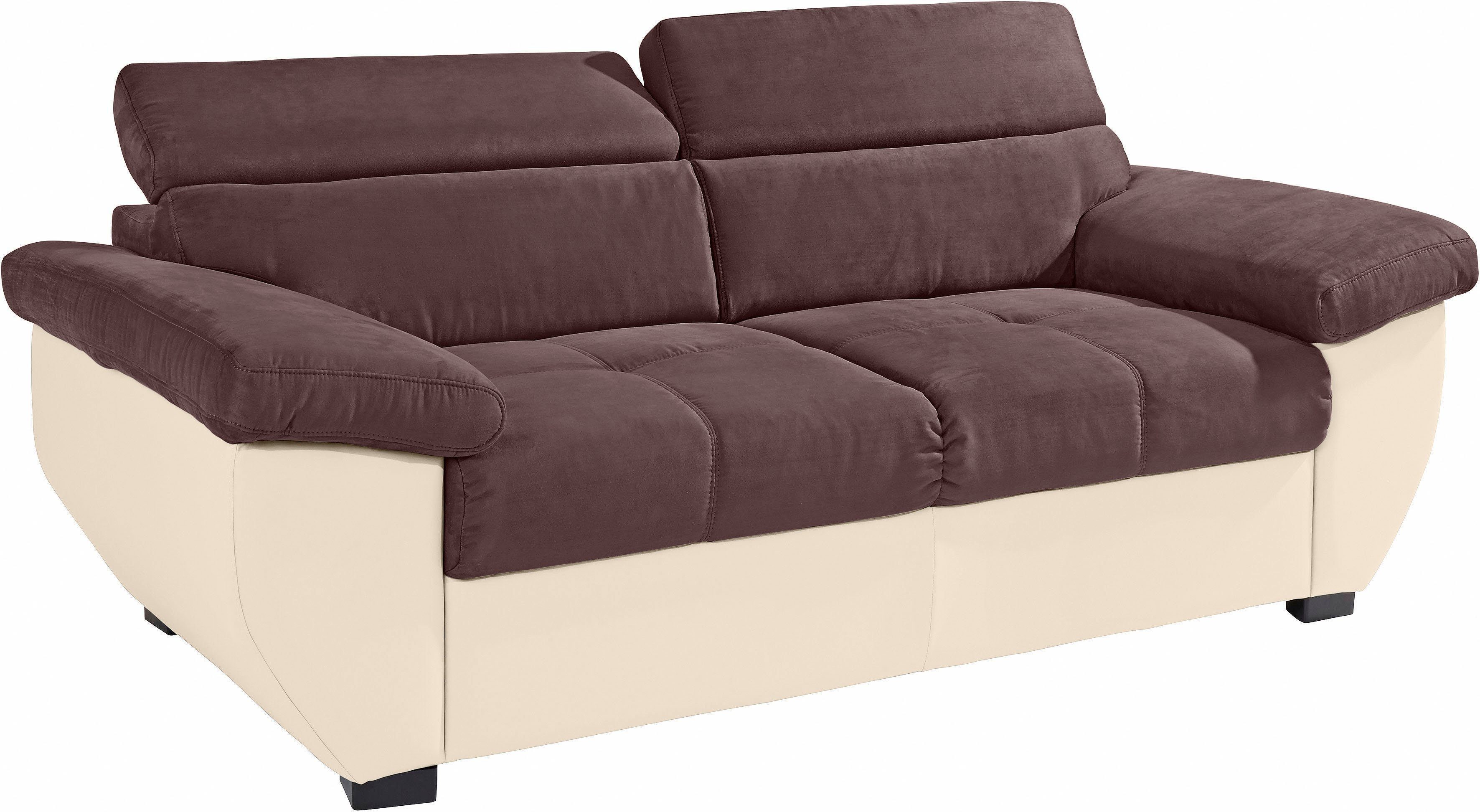 COTTA Zithoek Speedway Set: bestaand uit 2,5-zitsbank en hocker, 2,5-zitsbank (set) beige, zithoeken