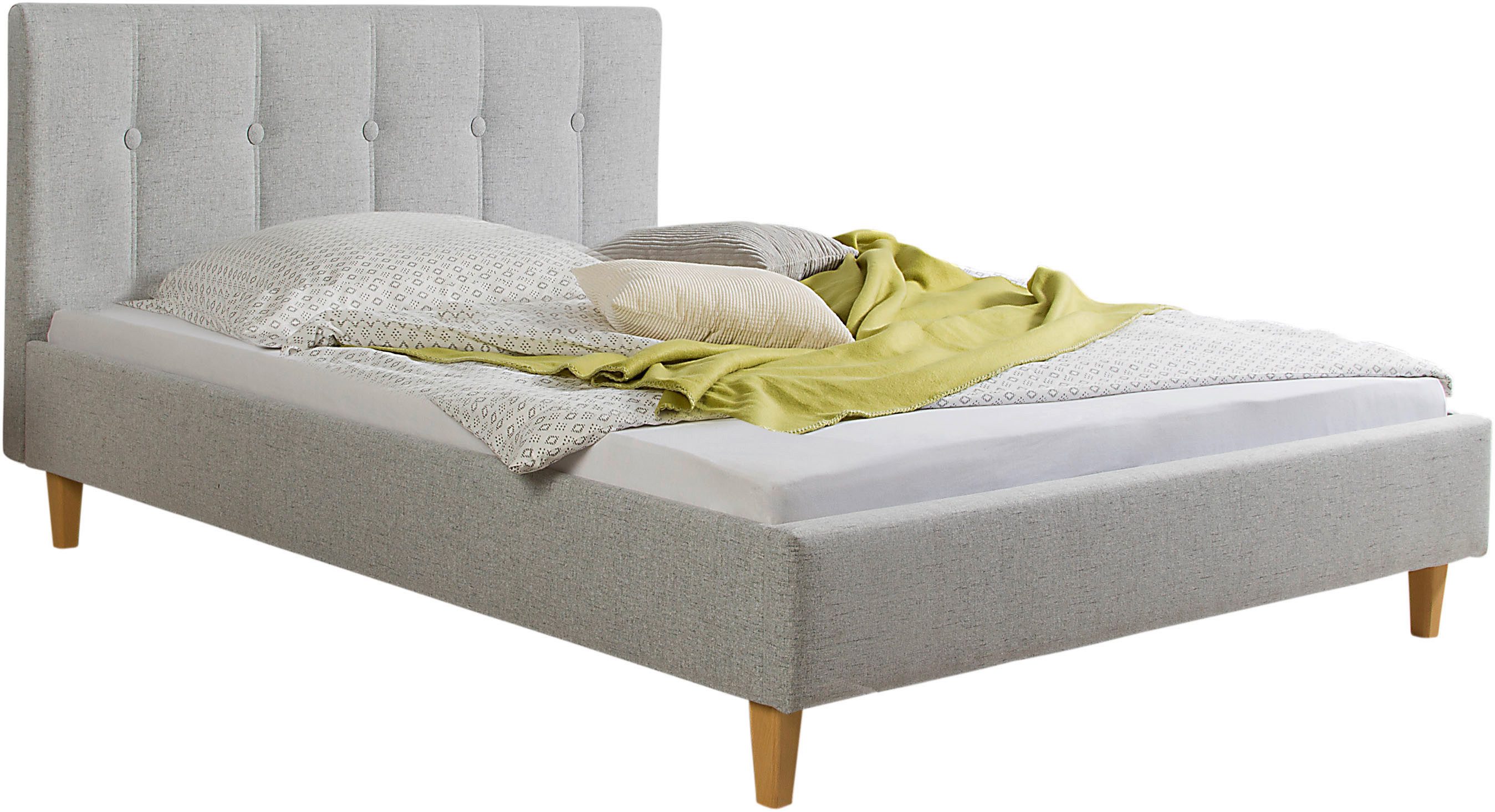 Maintal Gestoffeerd bed Leesburg Zijkanten van het bed zelf te monteren, zonder bedkist