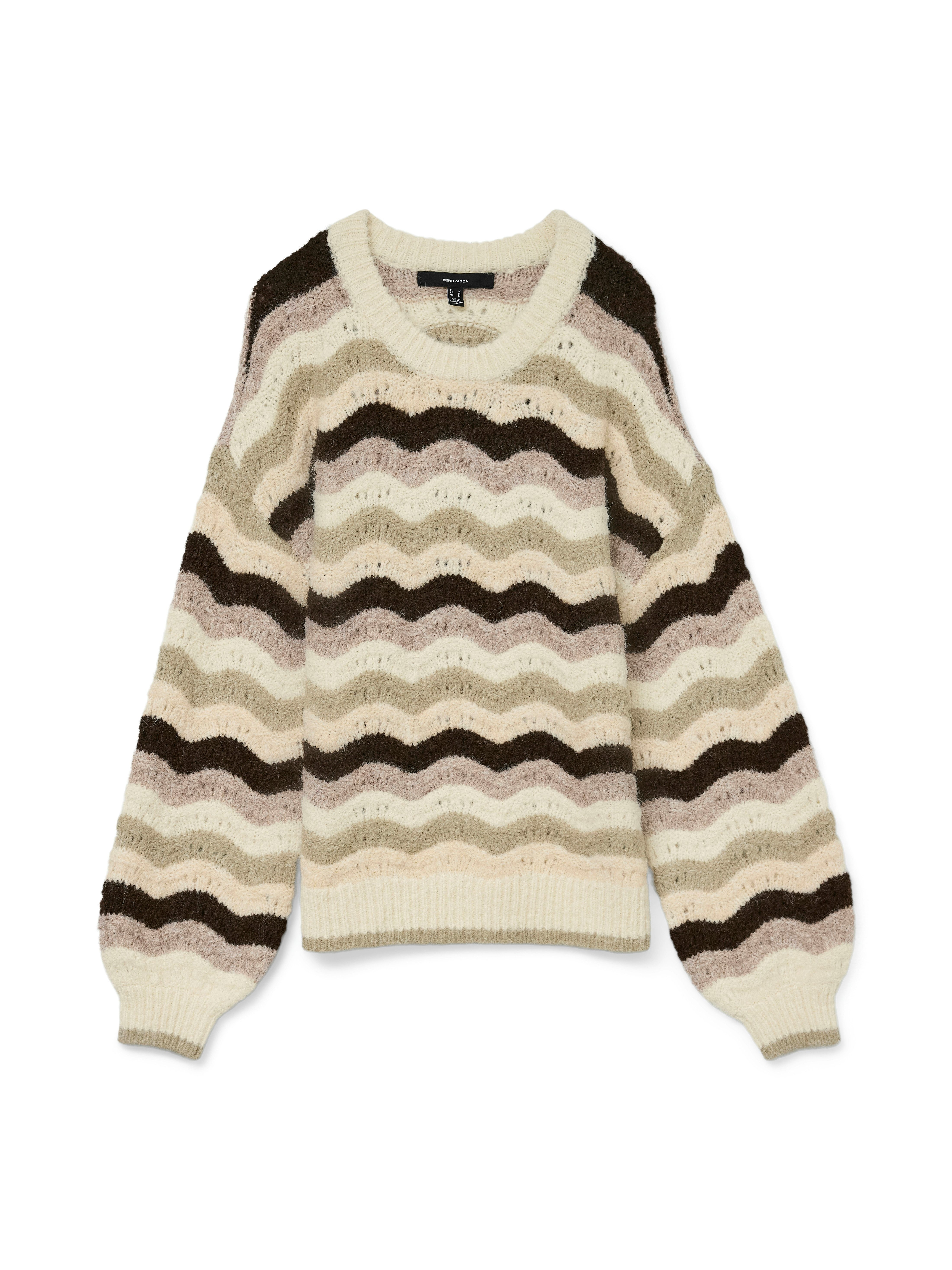Vero Moda Gebreide trui VMDOJA LS O-NECK PULLOVER BOO