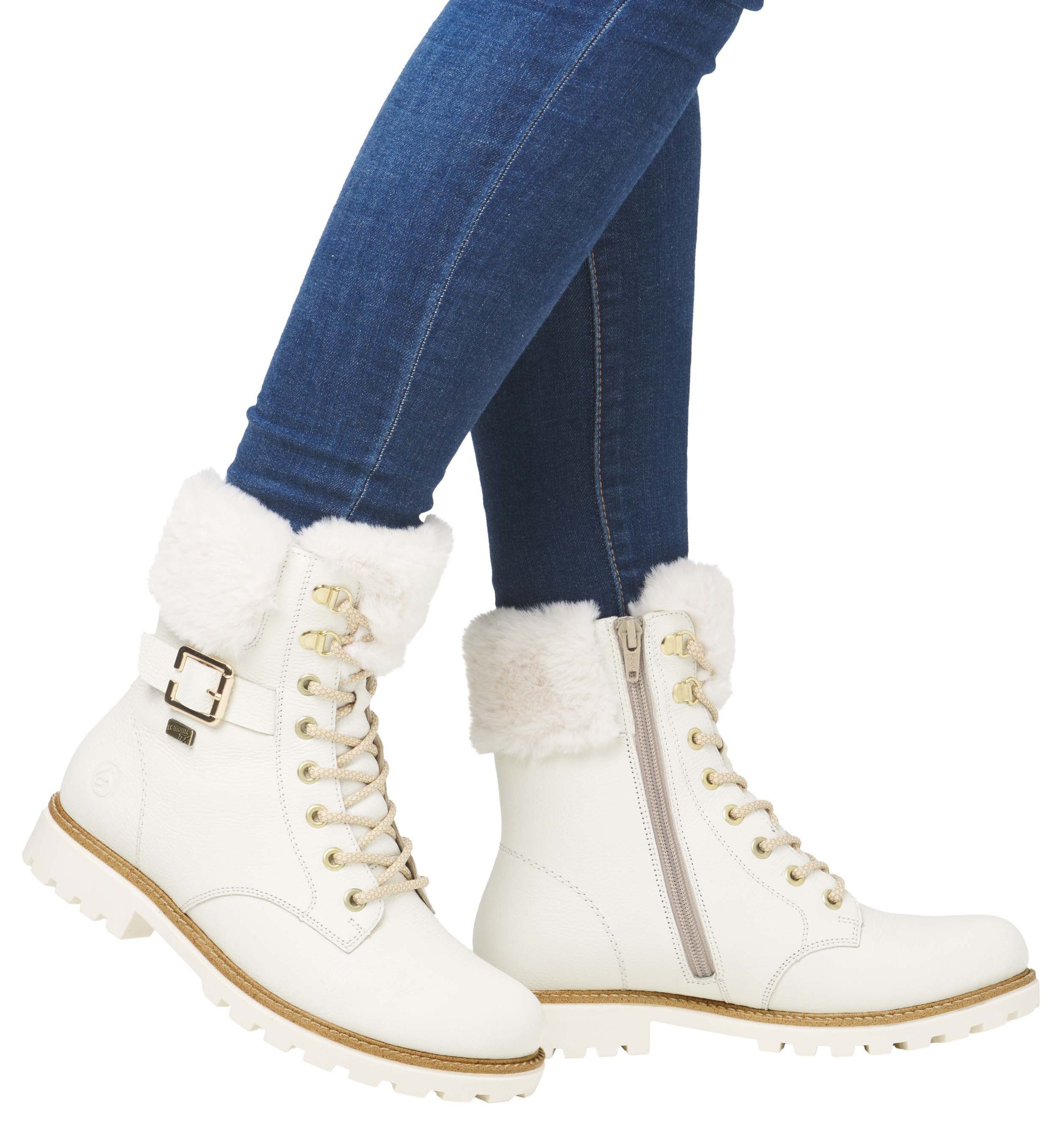 Remonte Winterlaarzen Elisabeth Hurley-Collection , veterschoenen, outdoorschoen, veterschoenen met decoratieve gesp