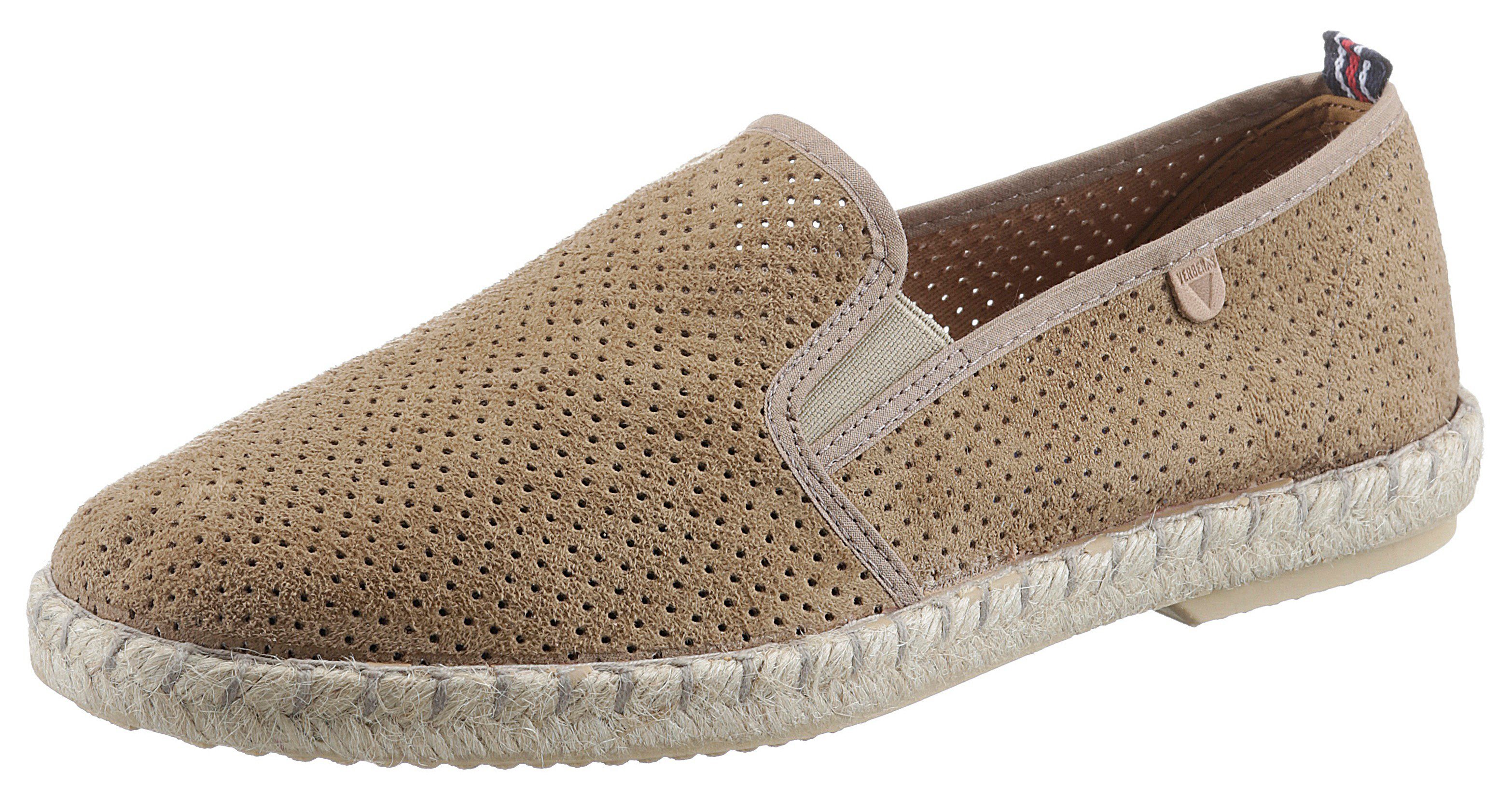 VERBENAS Espadrilles Tom Pacific , loafer, slip-on, zomerschoen, strandschoen met stretch inzetstukken