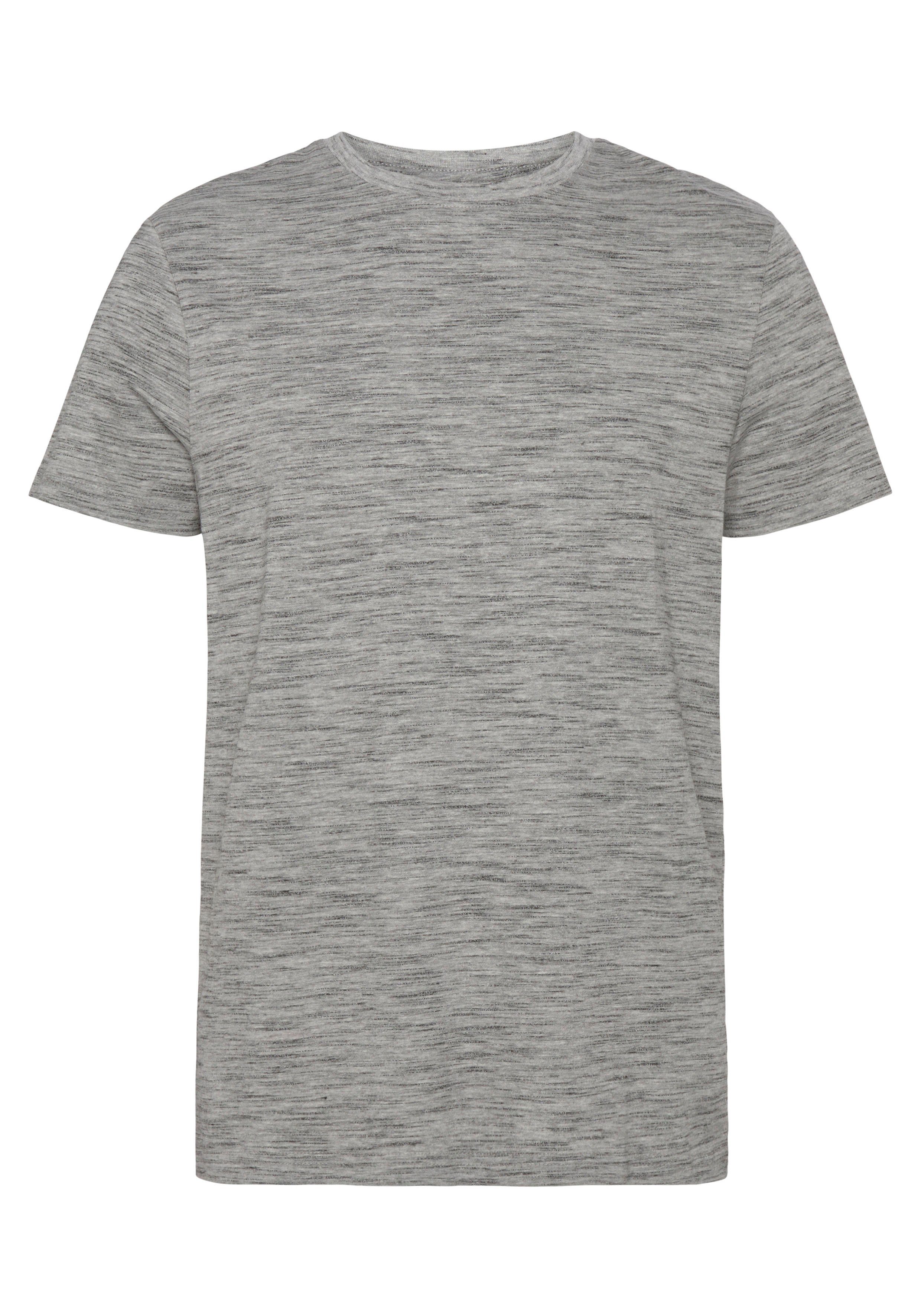 AJC T-shirt Korte mouwen, regular fit, gemêleerd, ronde hals