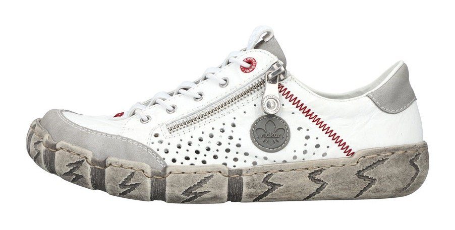 Rieker Slip-on sneakers met zool in used-look, vrijetijdsschoen, lage schoen, instapschoen