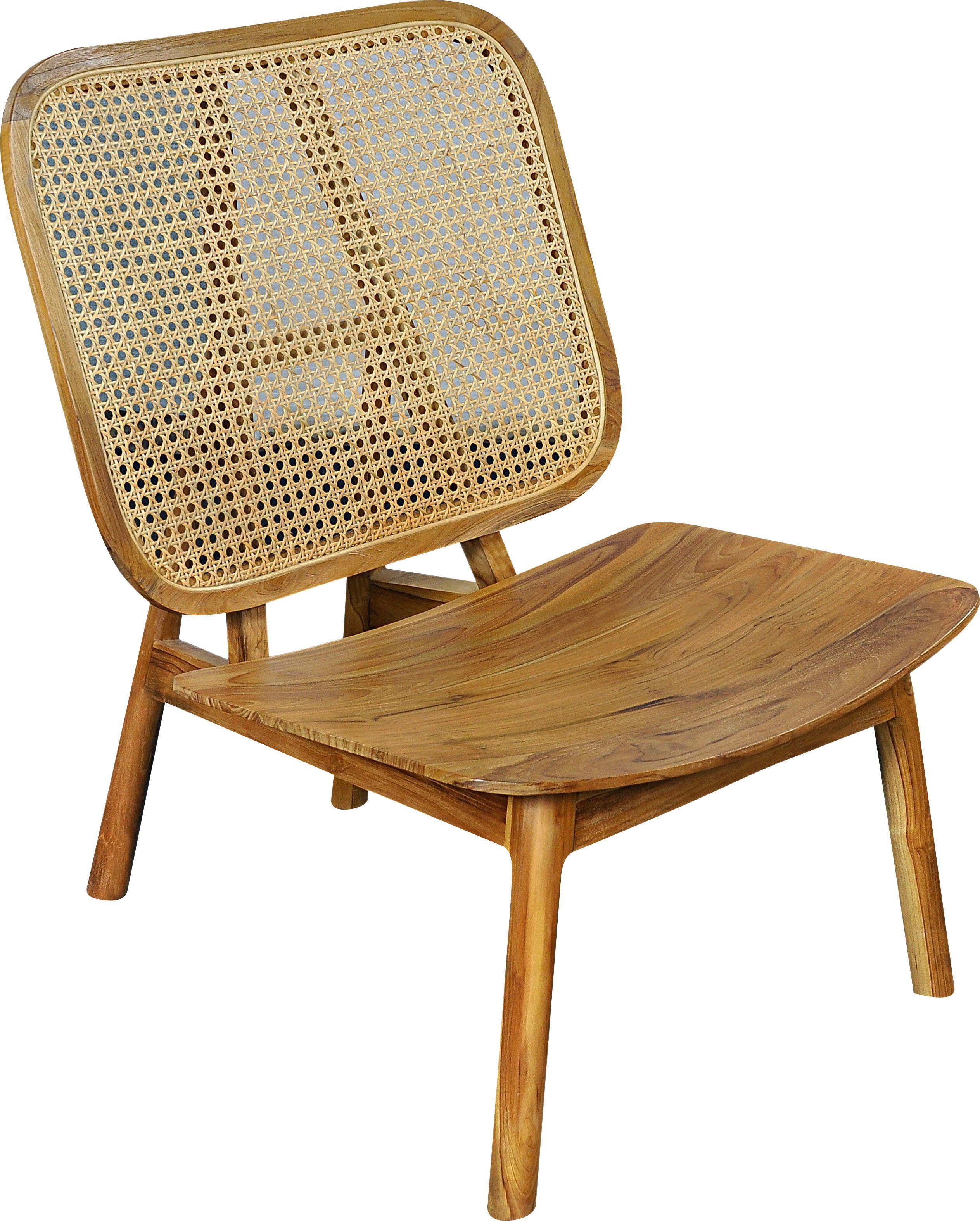 SIT Rotanstoel met weens vlechtwerk, moderne lounge chair geschikt voor alle kamers