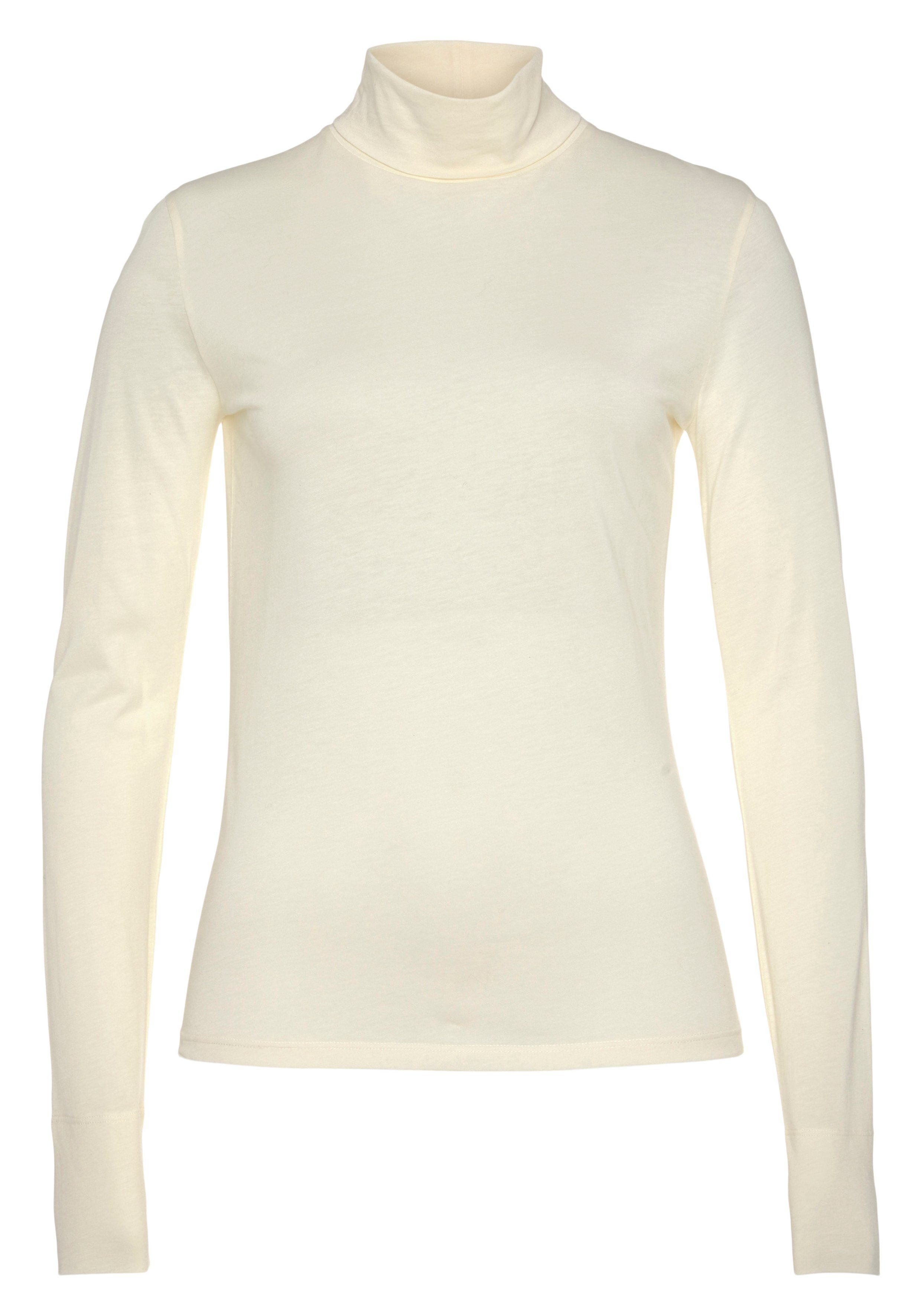 Boss Orange Shirt met lange mouwen Premium Basic, hoogwaardige ademende kwaliteit, staande kraag, rol