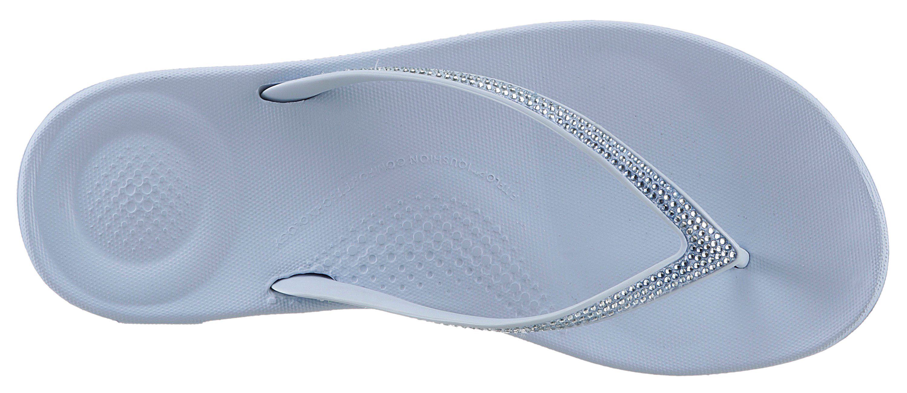 Fitflop Teenslippers IQUSHION OMBRE SPARKLE zomerschoen, slippers, poolslides met zachte tussenstuk voor de tenen