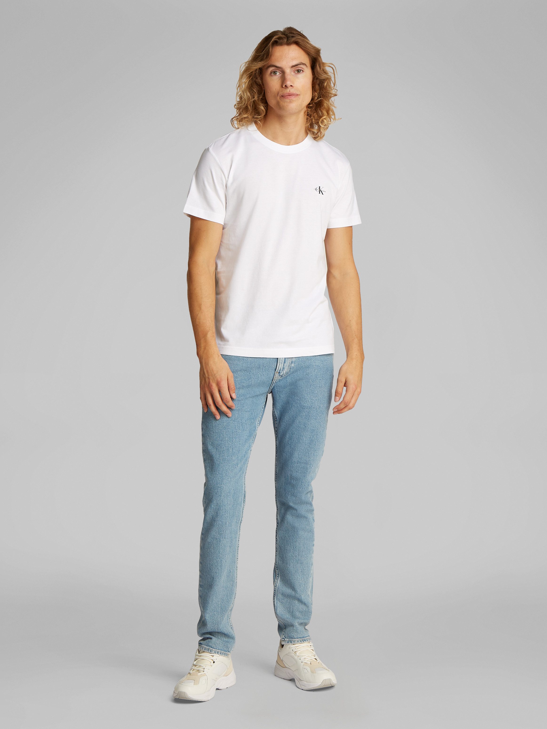 Calvin Klein T-shirt 2 PACK MONOLOGO T-SHIRT (Set van 2)
