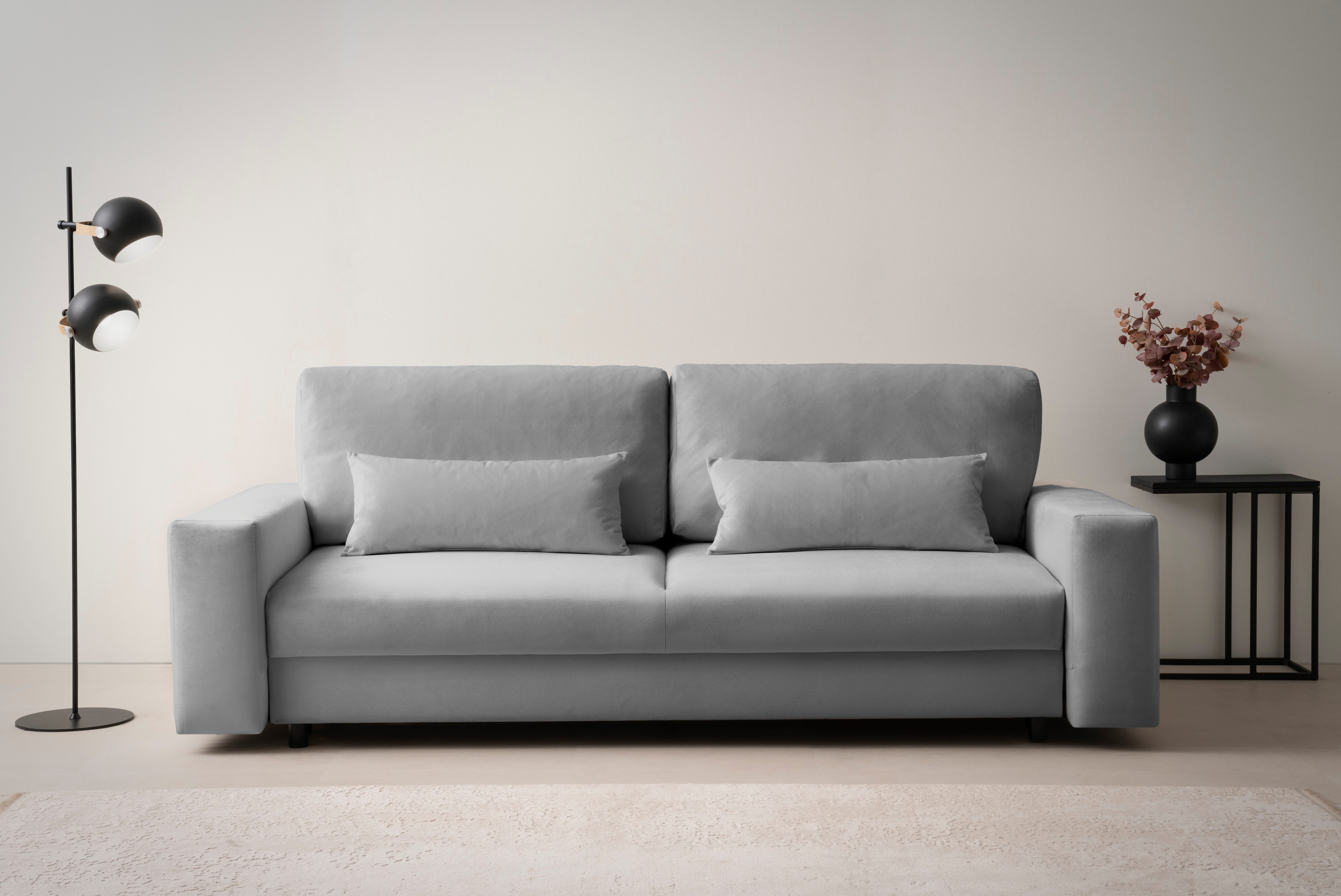 LeGer Home by Lena Gercke Slaapbank Imoga, kussen met slaapfunctie, 3-zits bank, bank met bedlade in moderne kleuren en stoffen, bedfunctie,
