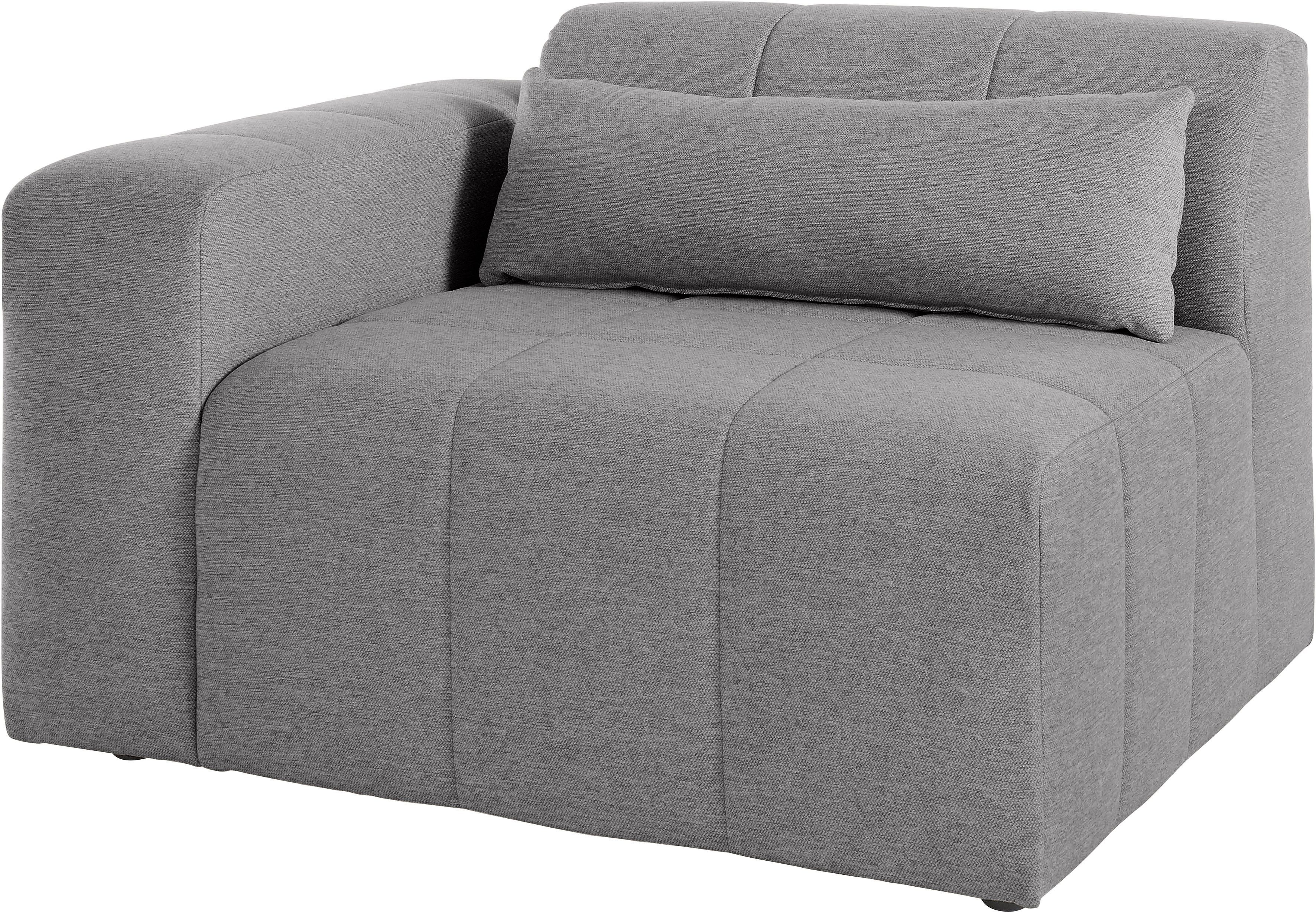 LeGer Home by Lena Gercke Sofaelement Maileen Module fauteuil met armleuning, te verbinden met andere modules van de serie