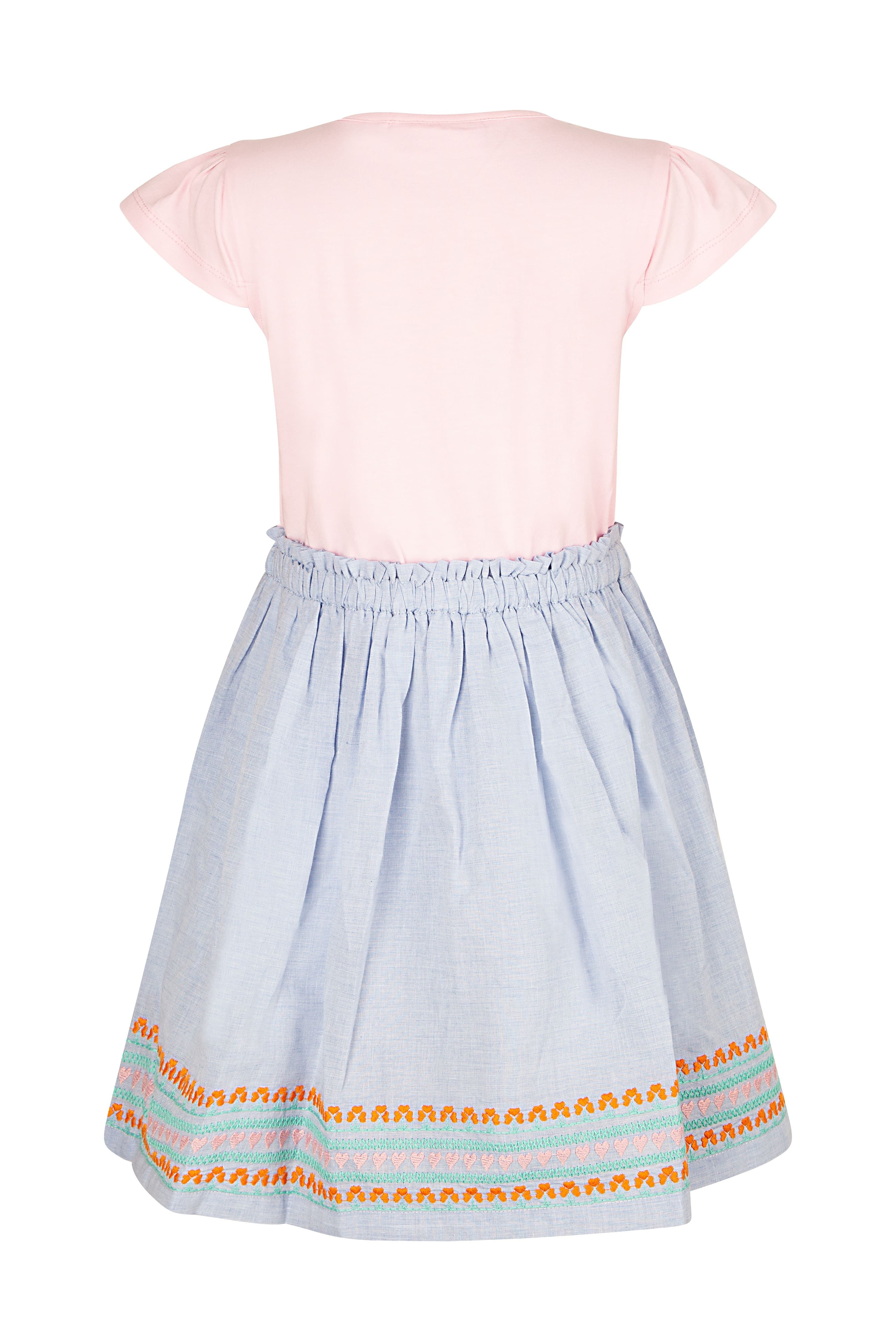 happy girls Zomerjurk met prachtig frontmotief en hoogwaardige borduursel aan de zoom
