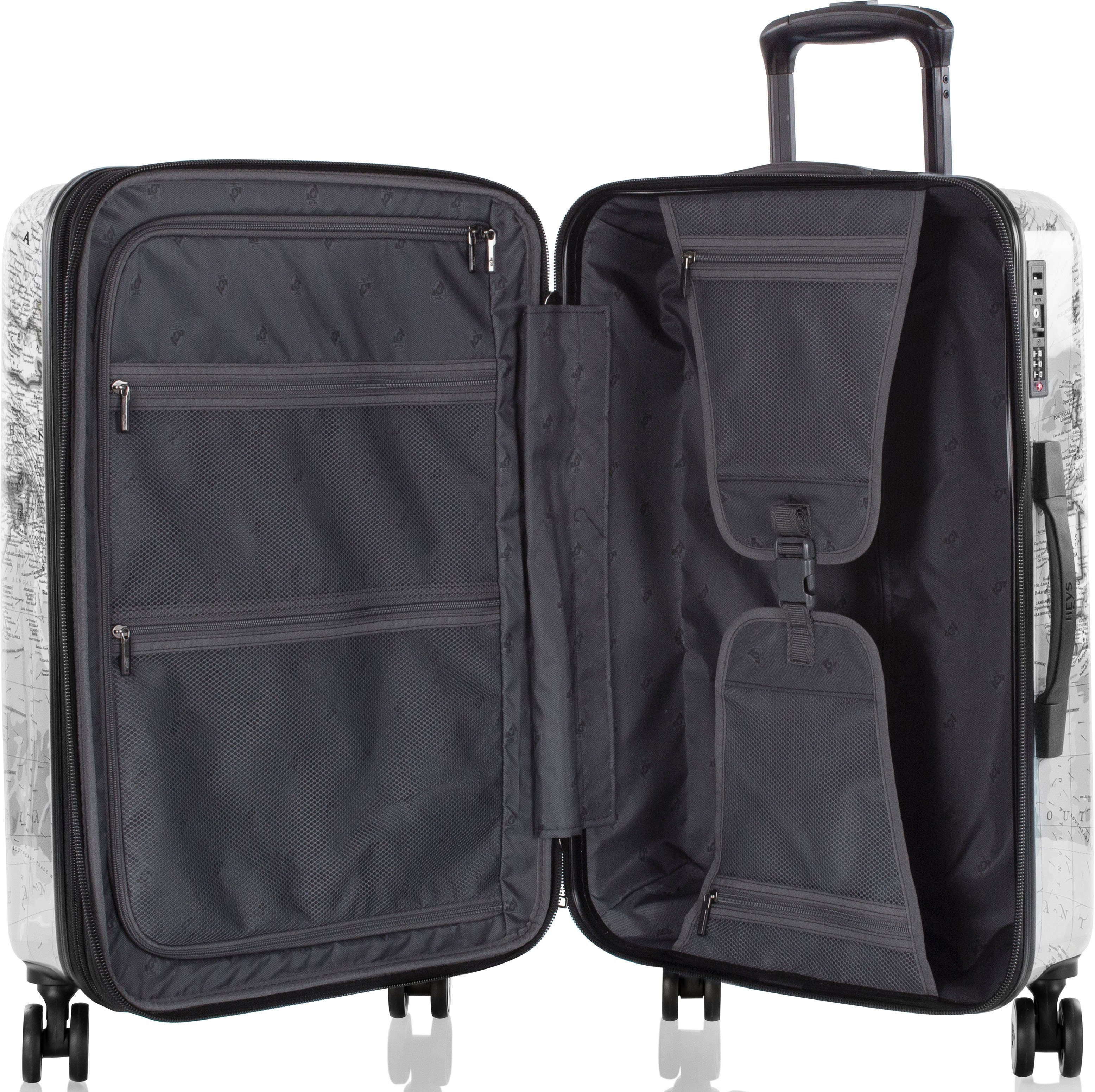 Heys Hardshell-trolley Journey 3G zwart/wit, 66 cm Heys x Joachim Llambi reisbagage TSA-slot volumevergroting