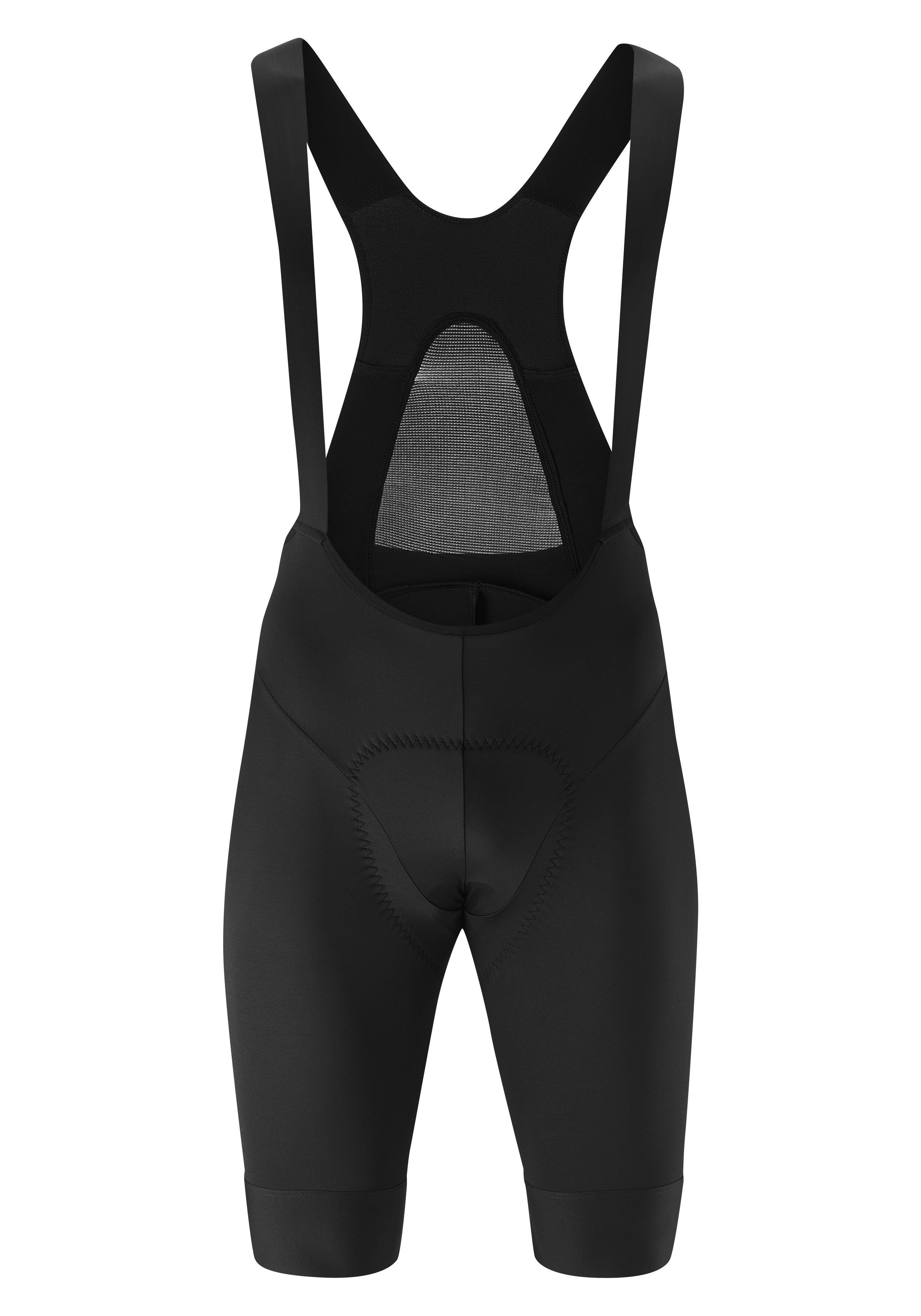 Gonso Fietsbroekje RIDE MILES BIB REC M Heren korte fietspants, zitkussen en banden, fietspants tight fit heren broeken maat 6XL zwart