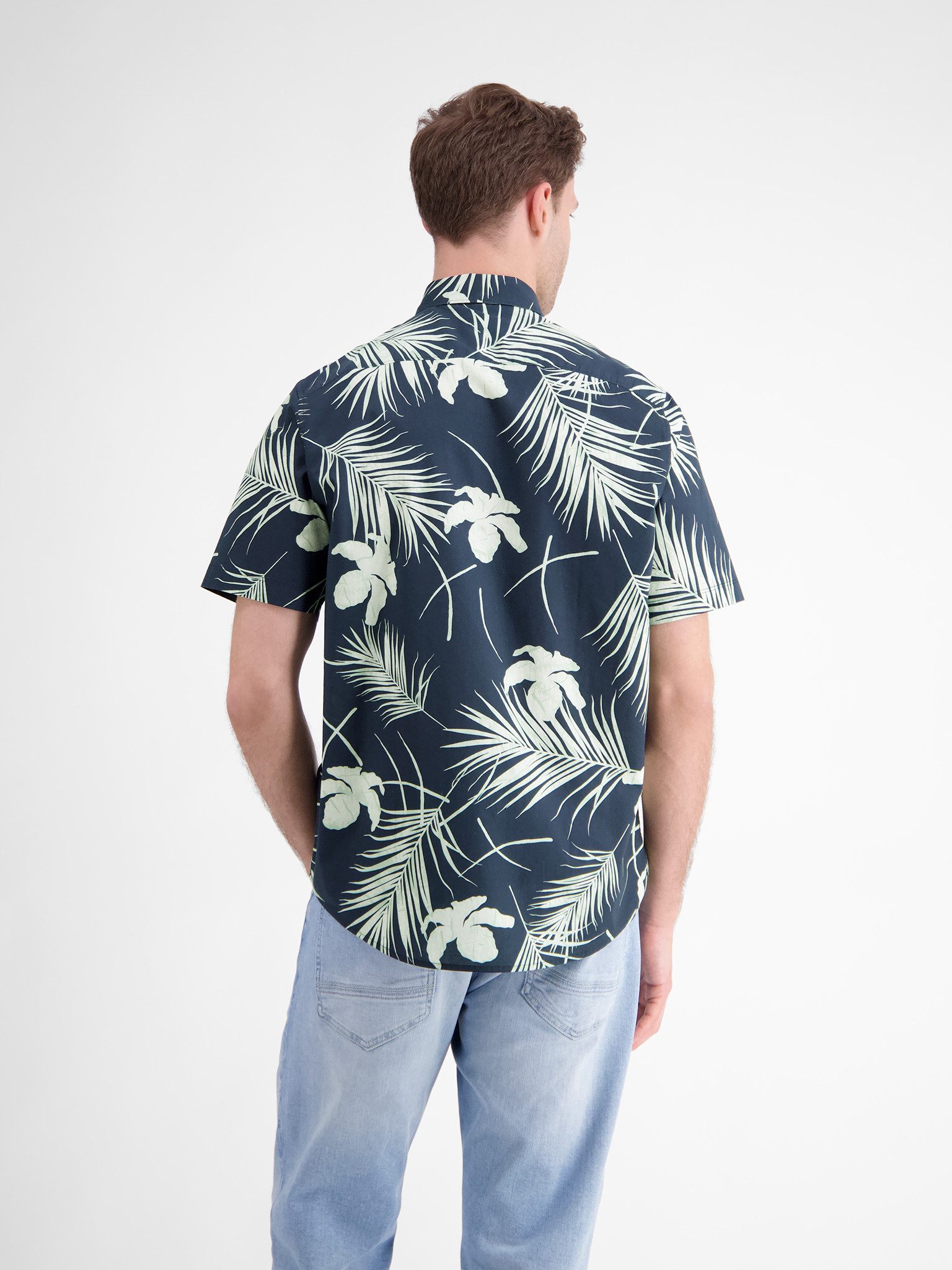 Lerros Overhemd met korte mouwen met print all-over