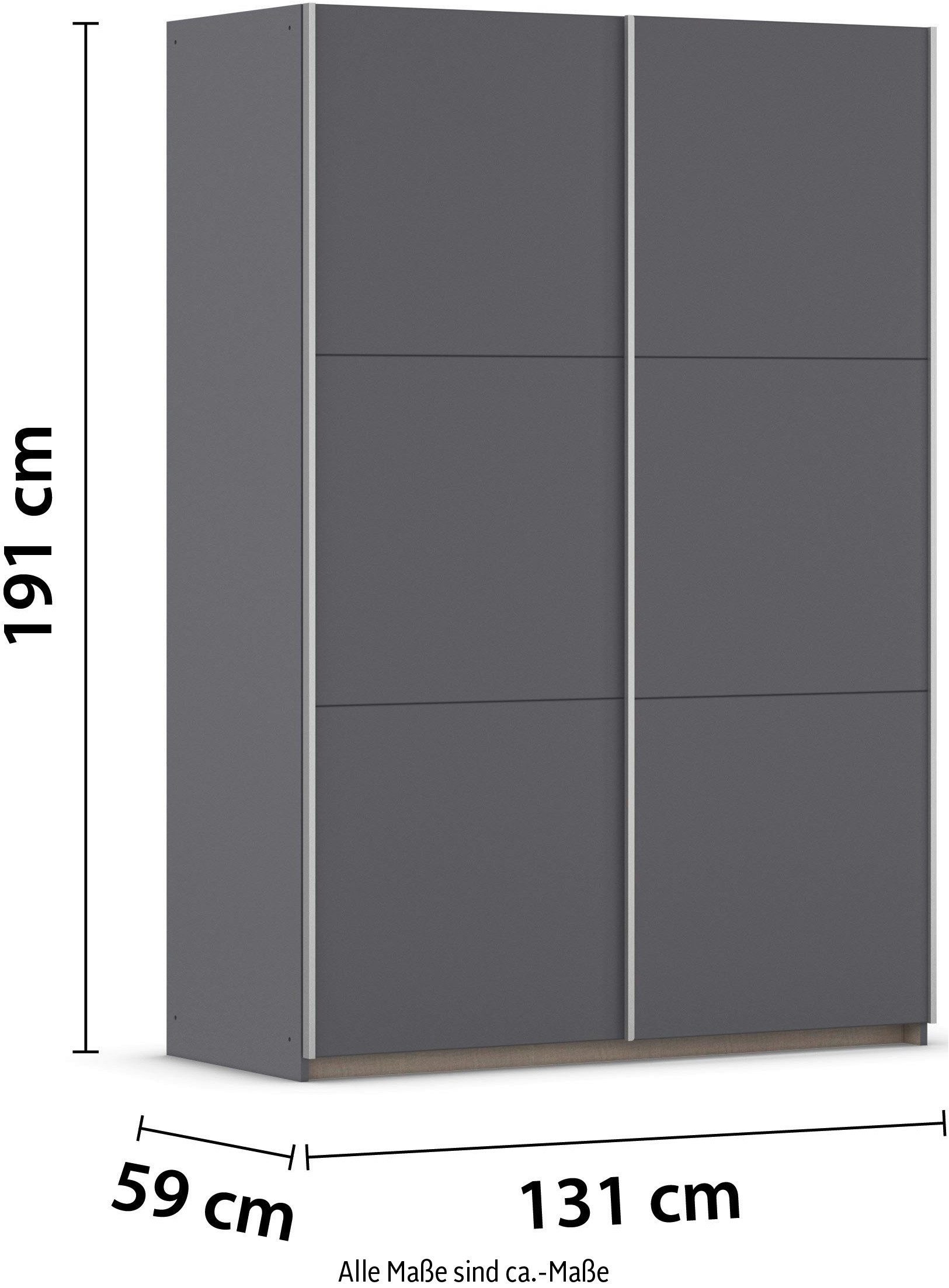 Schuifdeurkast Paully Slaapkamerkast Garderobe OTTO´s Choice Prijsknaller Kledingkast breedte 131 cm bestseller MADE IN GERMANY RAUCH kast