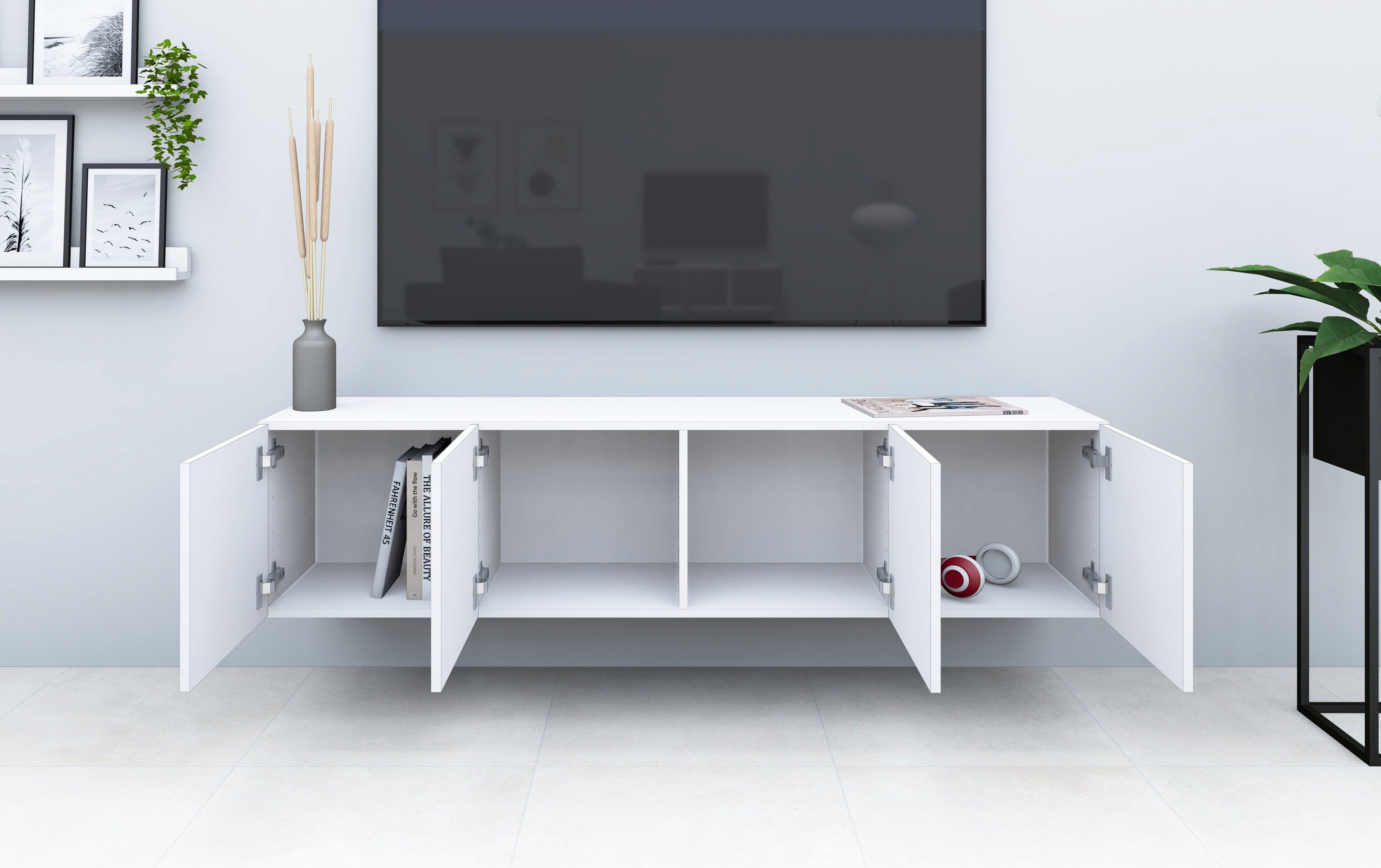 borchardt Möbel Tv-meubel Vaasa Breedte 152 cm, alleen hangend