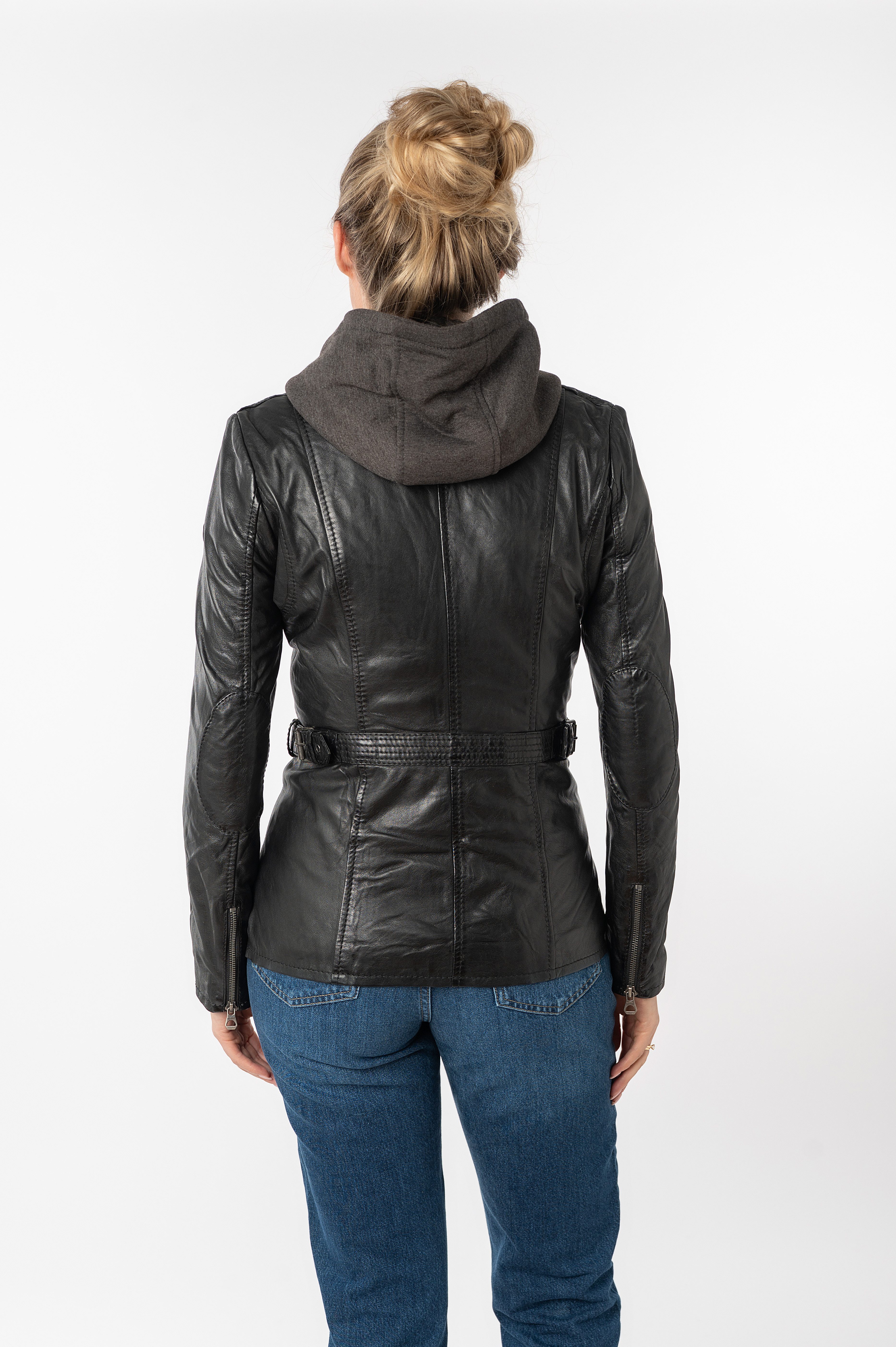 Mauritius Leren jack Adelyn 2-in-1 leren jack