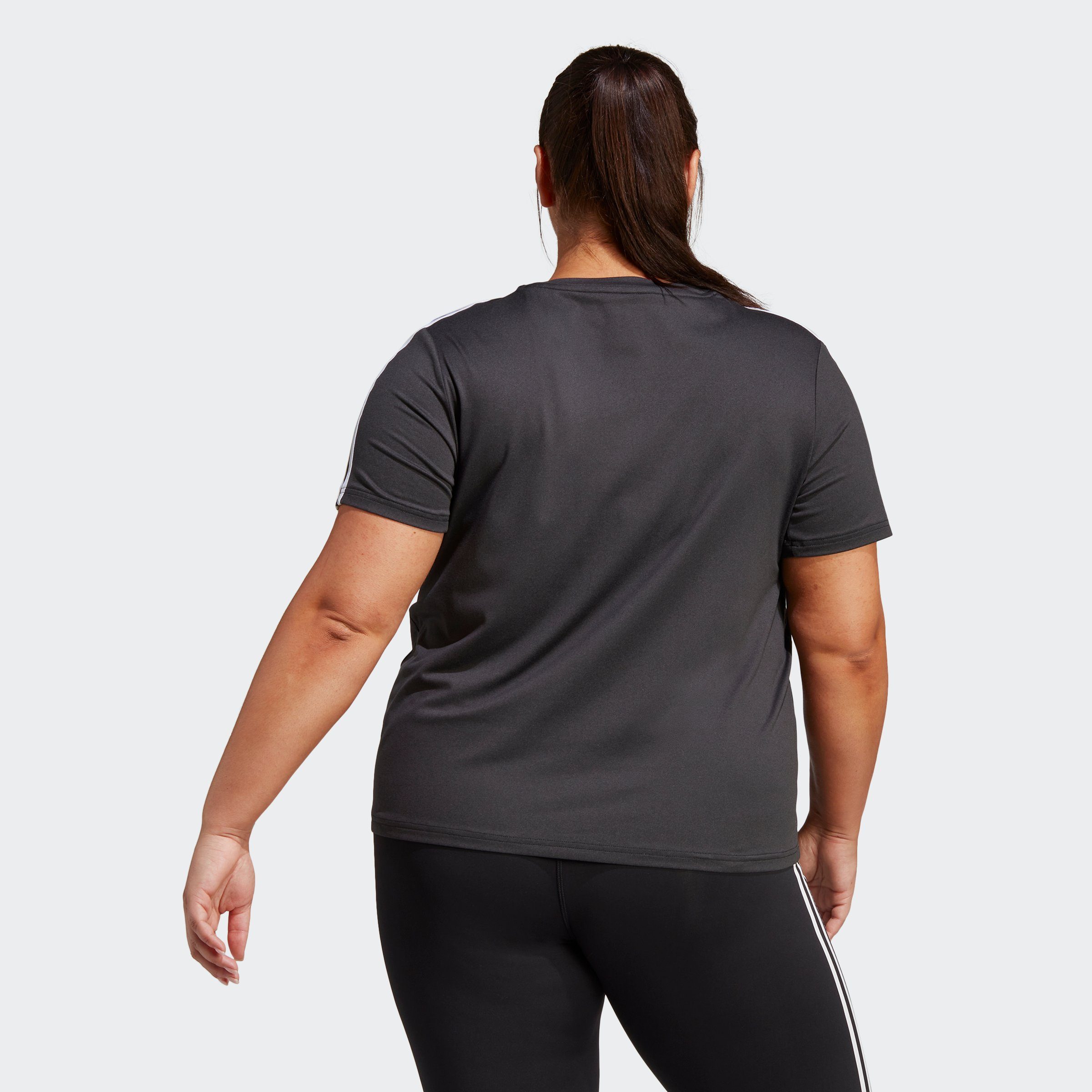adidas Performance T-shirt AEROREADY TRAIN ESSENTIALS 3-STRIPES – GROTE MATEN