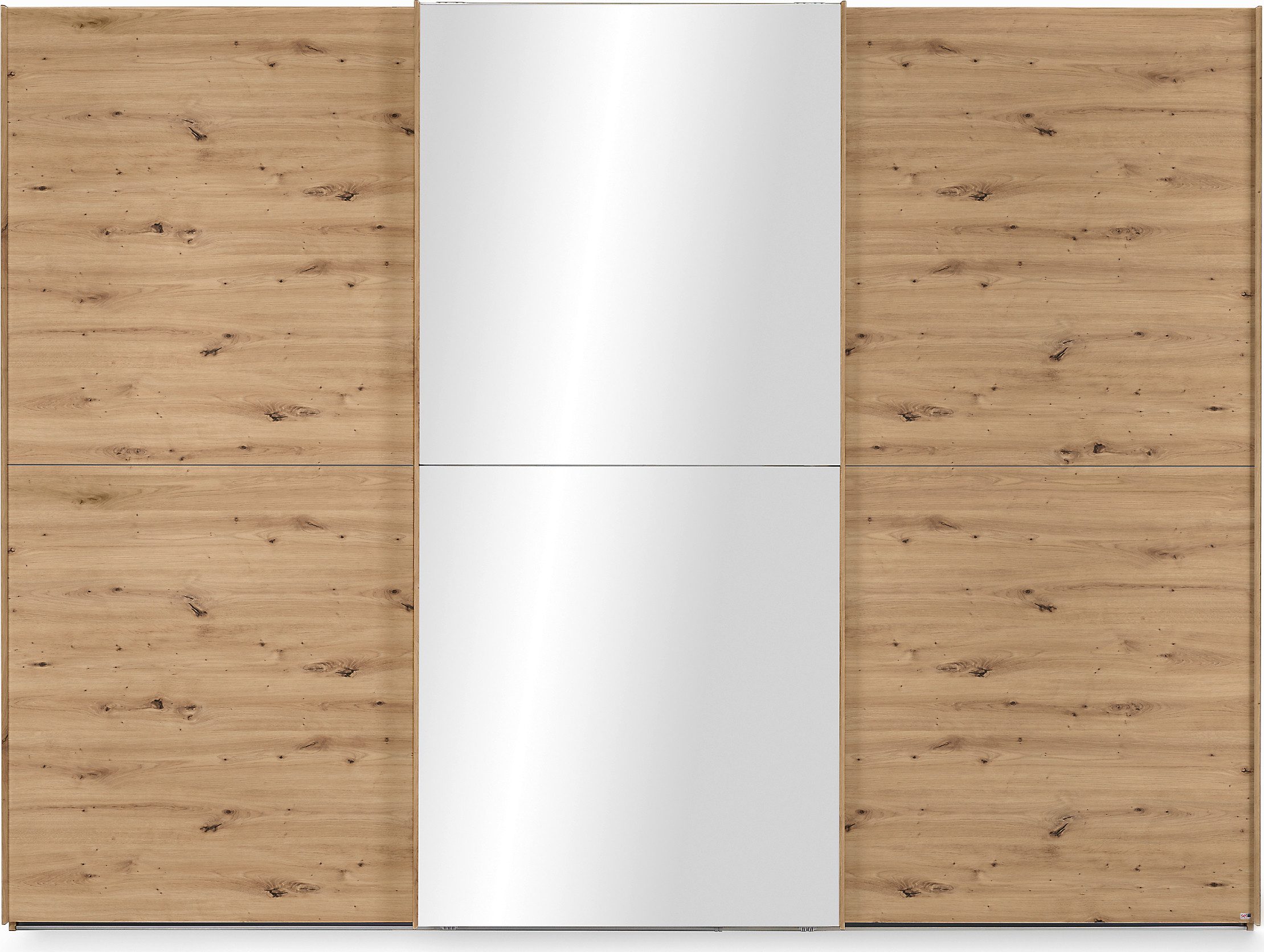 set one by Musterring Schuifdeurkast Henderson met spiegel, inclusief planken en garderobestangen