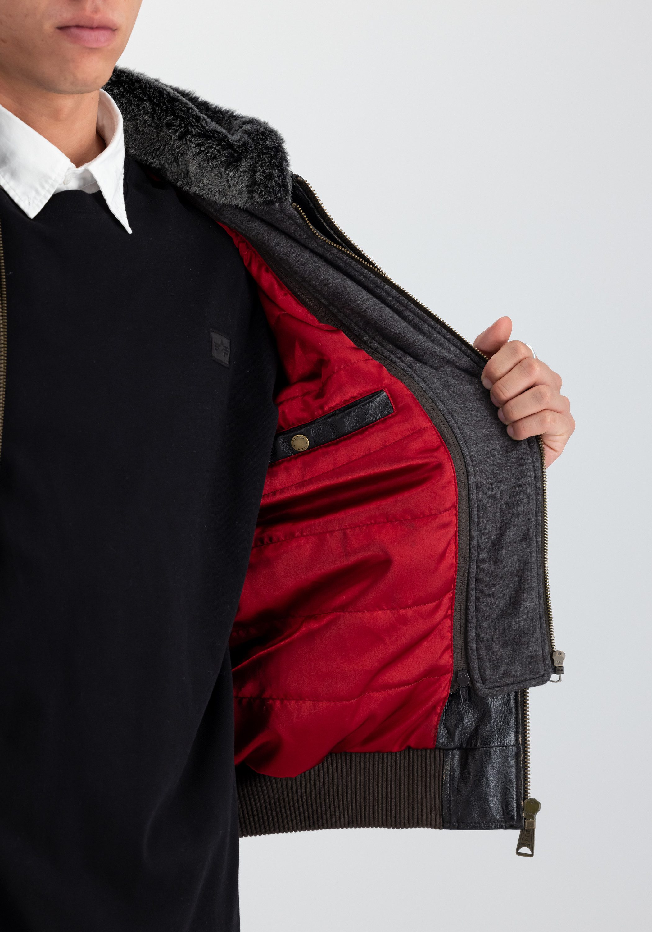Alpha Industries Leren jack Alpha Industries Men - Leather & Vegan Jackets