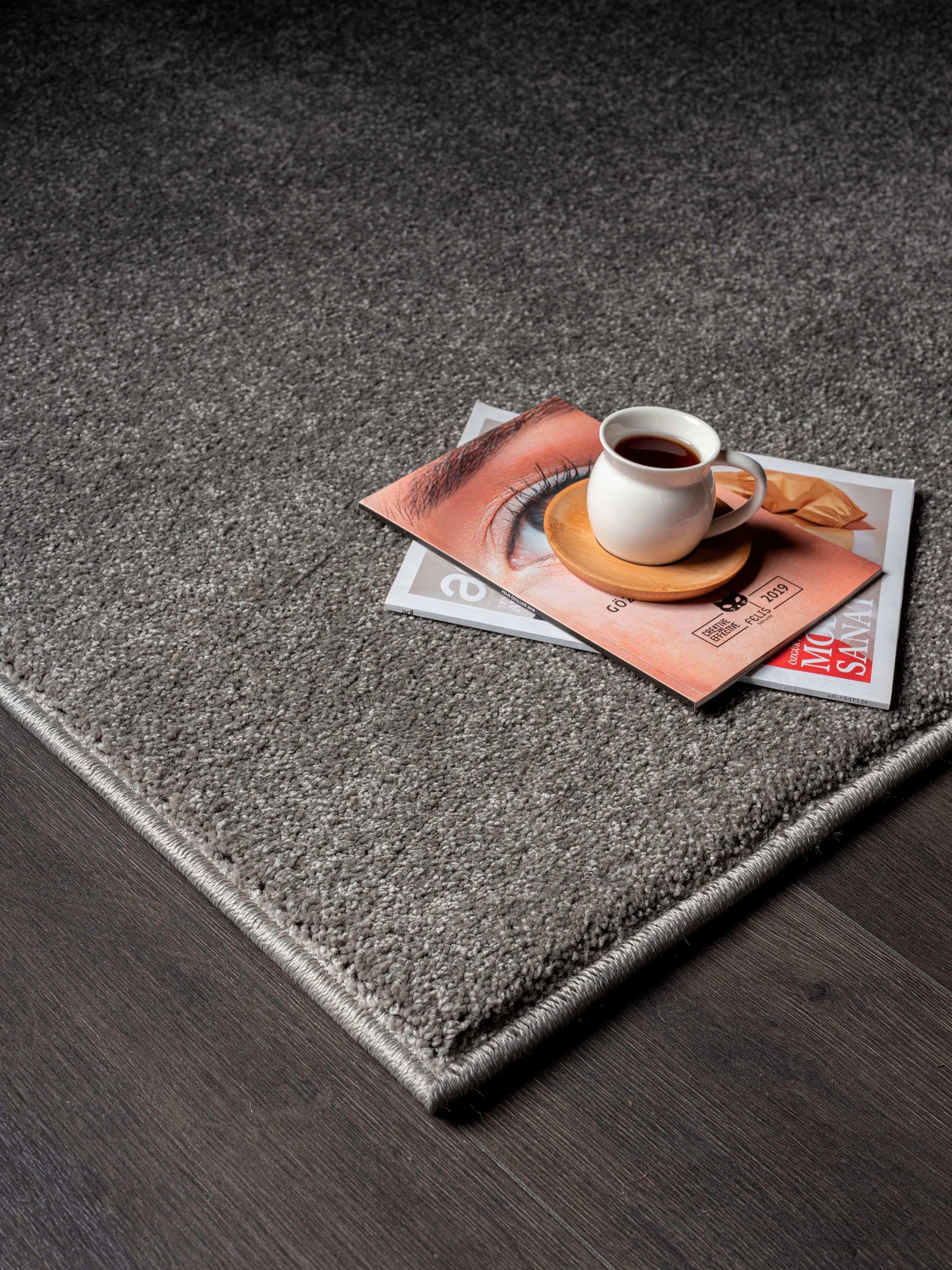 merinos Vloerkleed Montana Korte pool, unikleuren, bijzonder zacht