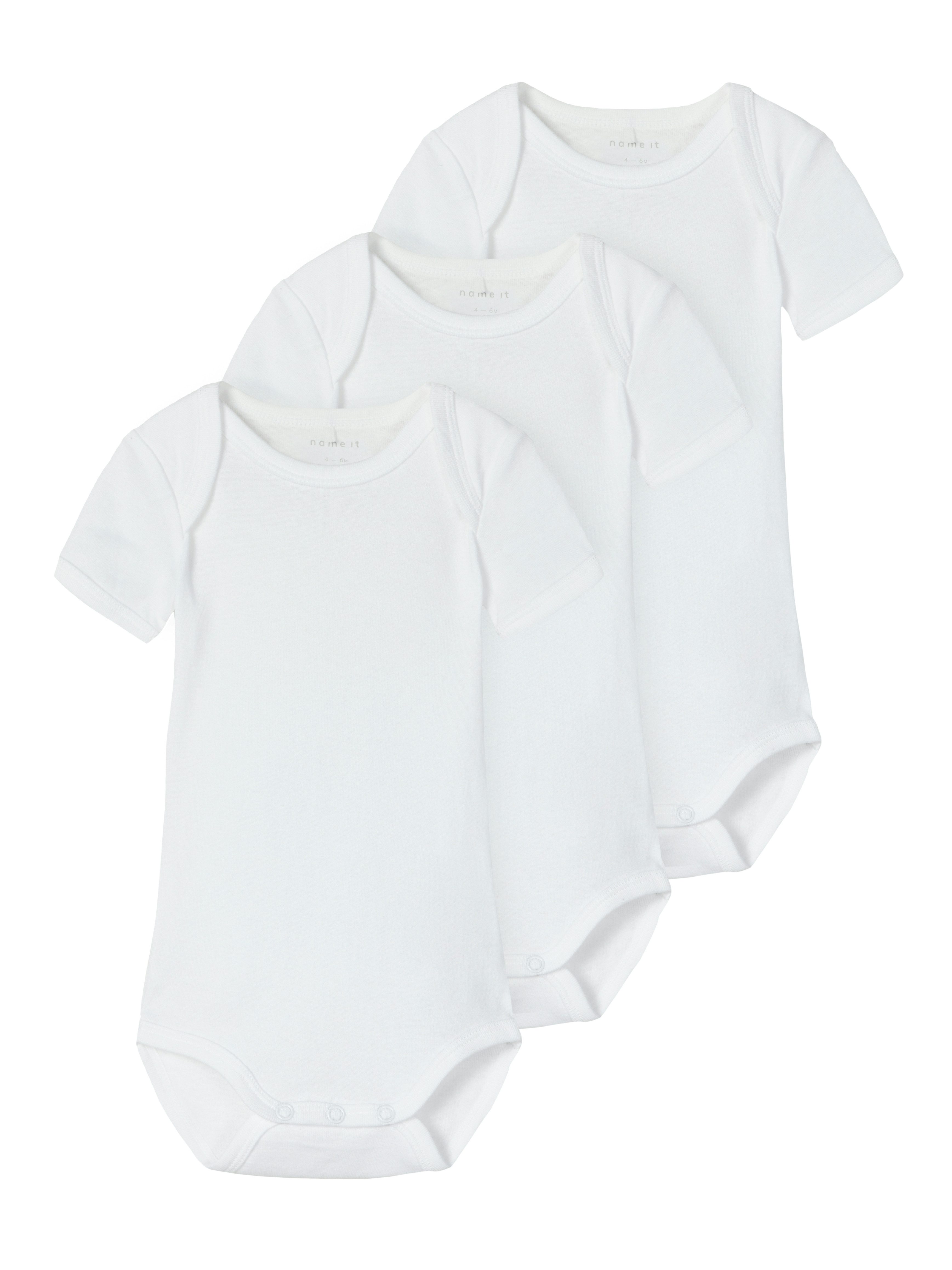 Name It Body NBNBODY 3P SS SOLID WHITE 4 NOOS (set, 3-delig)