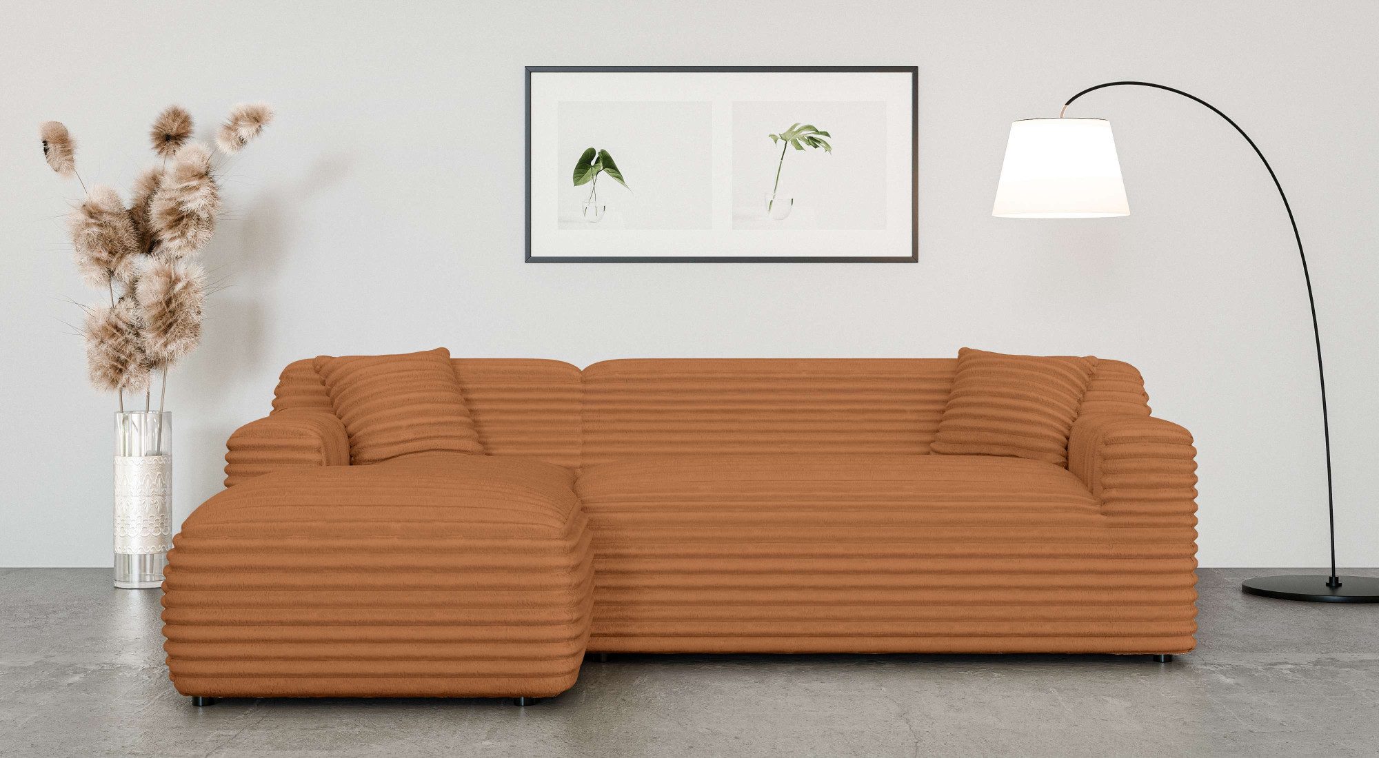 Home affaire Hoekbank LILLIANA designsofa, L-vorm met recamiere rechts/links bestelbaar